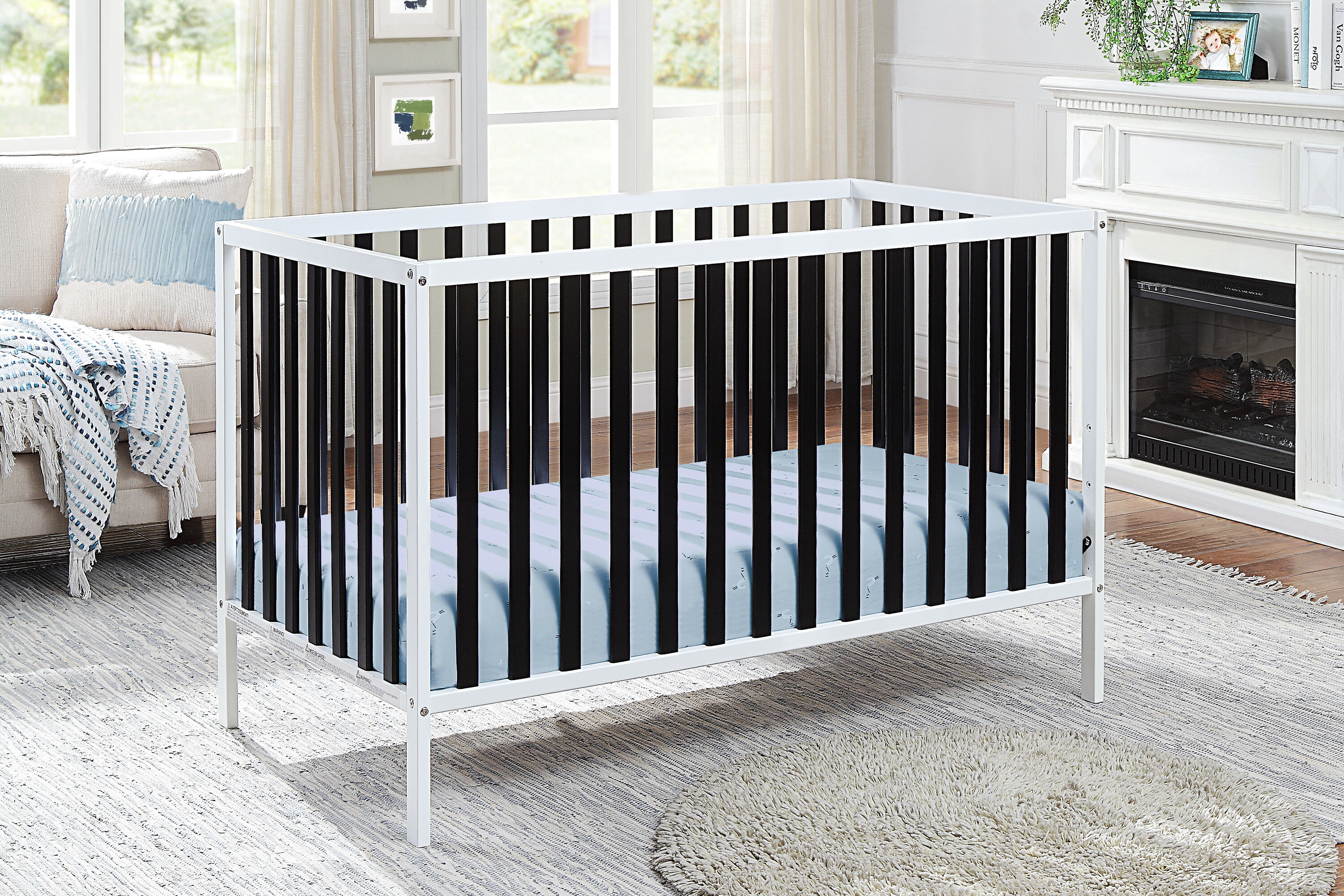 Deux Remi 3-in-1 Convertible Crib in White | - Baby Cache 27900-WBK