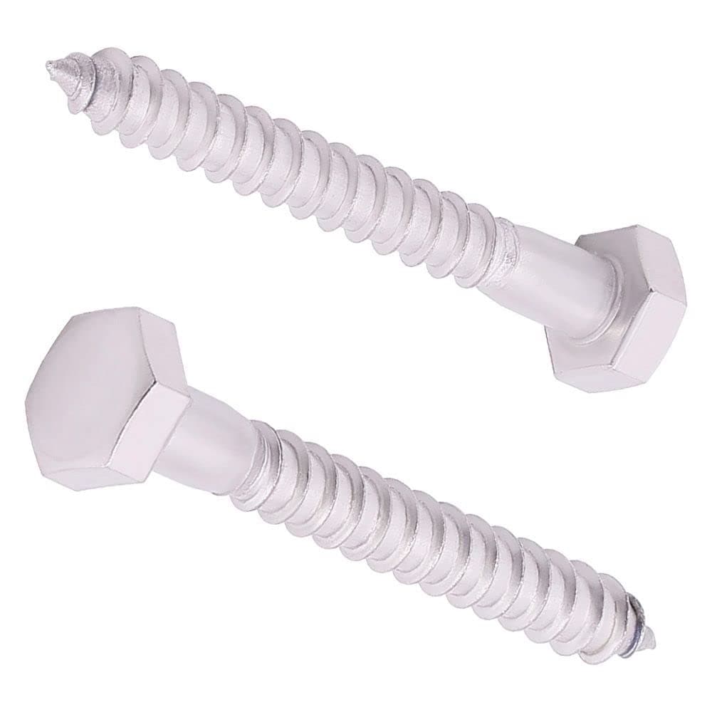 KIWDZFU M10 x 40mm Hex Lag Screws 304 Stainless Steel 18 8 Hexagon Head Lag Bolts DIN571 Pack of 10 durable home and garden accessory designed #LKI0821A1941