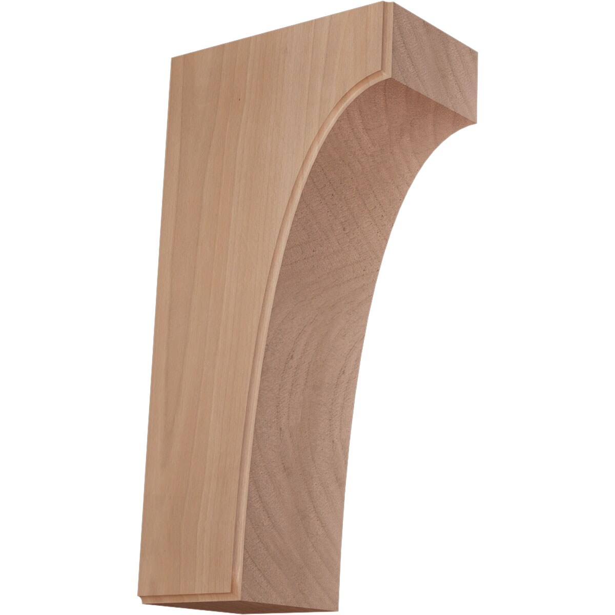 Ekena Millwork BKTW04X06X12CVCH Clarksville 3-1/2-in x 6-in x 12-in Cherry Brown Wood Standard bracket