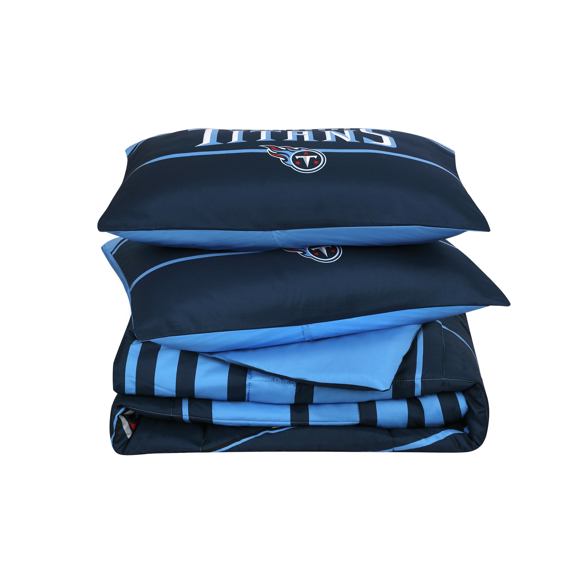 Cathay Sports Tennessee Titans 5-Piece Navy/Titans Blue Queen Bundle Set in  the Bedding Sets department at