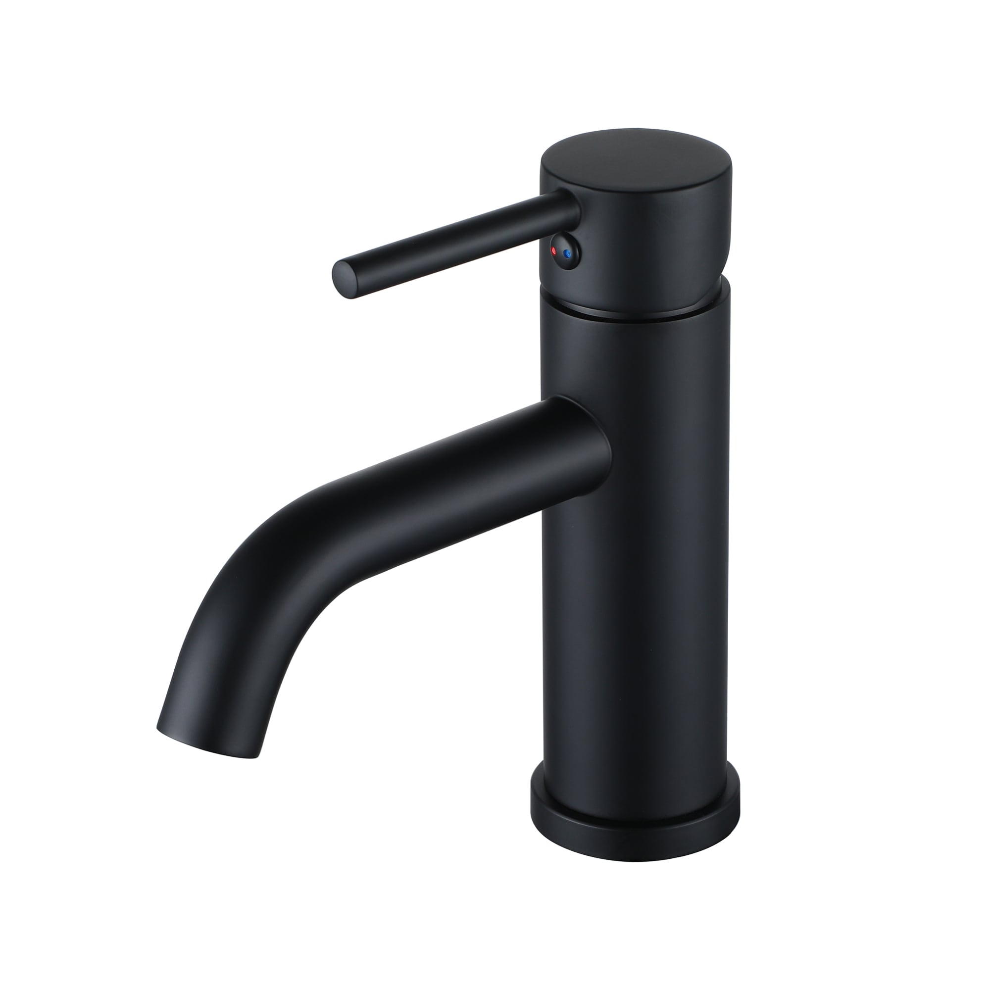 Matte Black Single Hole 1-Handle Bathroom Sink Faucet | - CASAINC WE-BF10MB