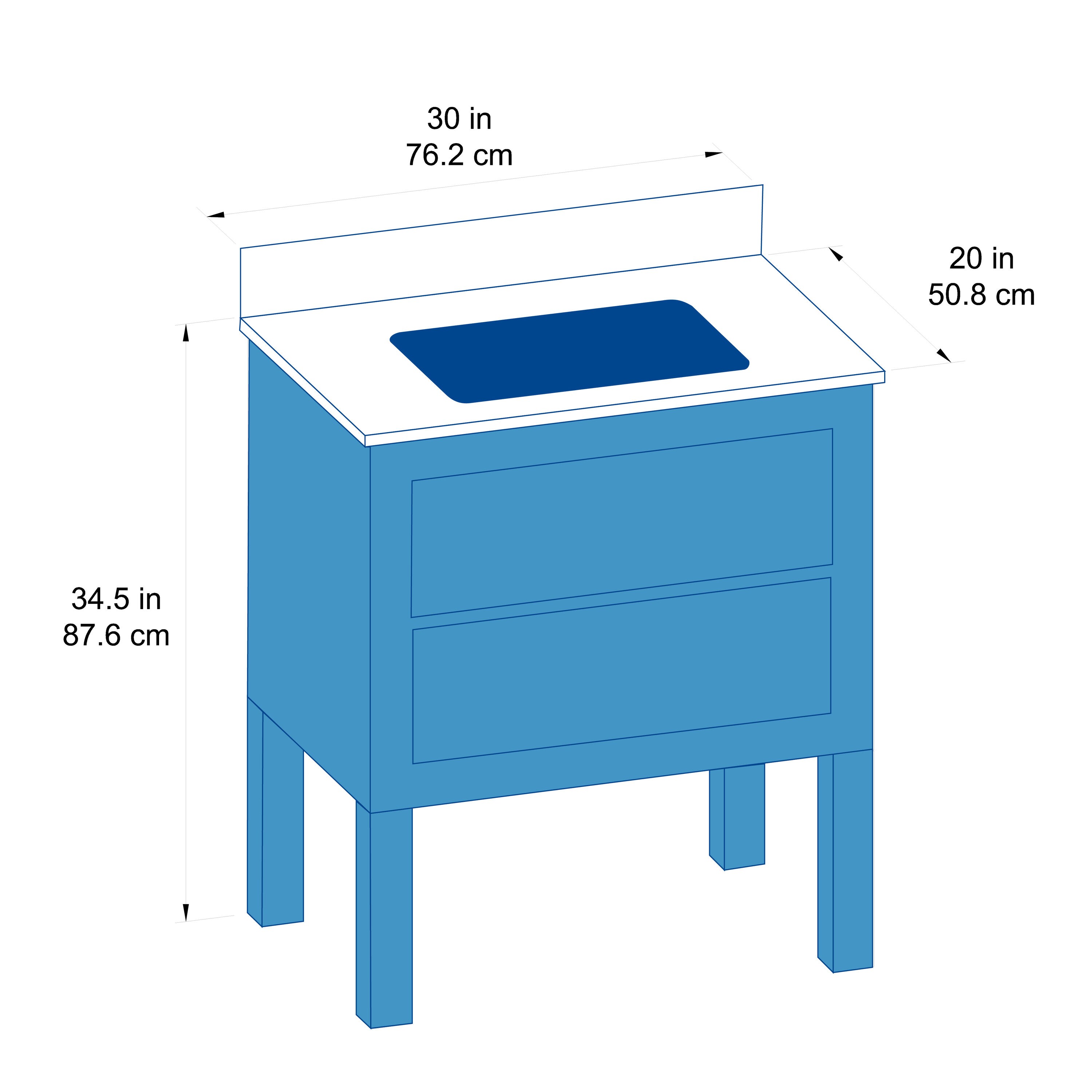 allen + roth LWS30HWV Bath-Vanity-Combo - View #12