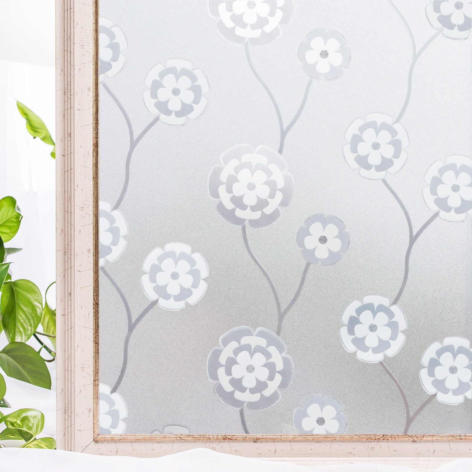 Cotton Colors CT044 35-1/4-in x 78-in clear Decorative Window Film