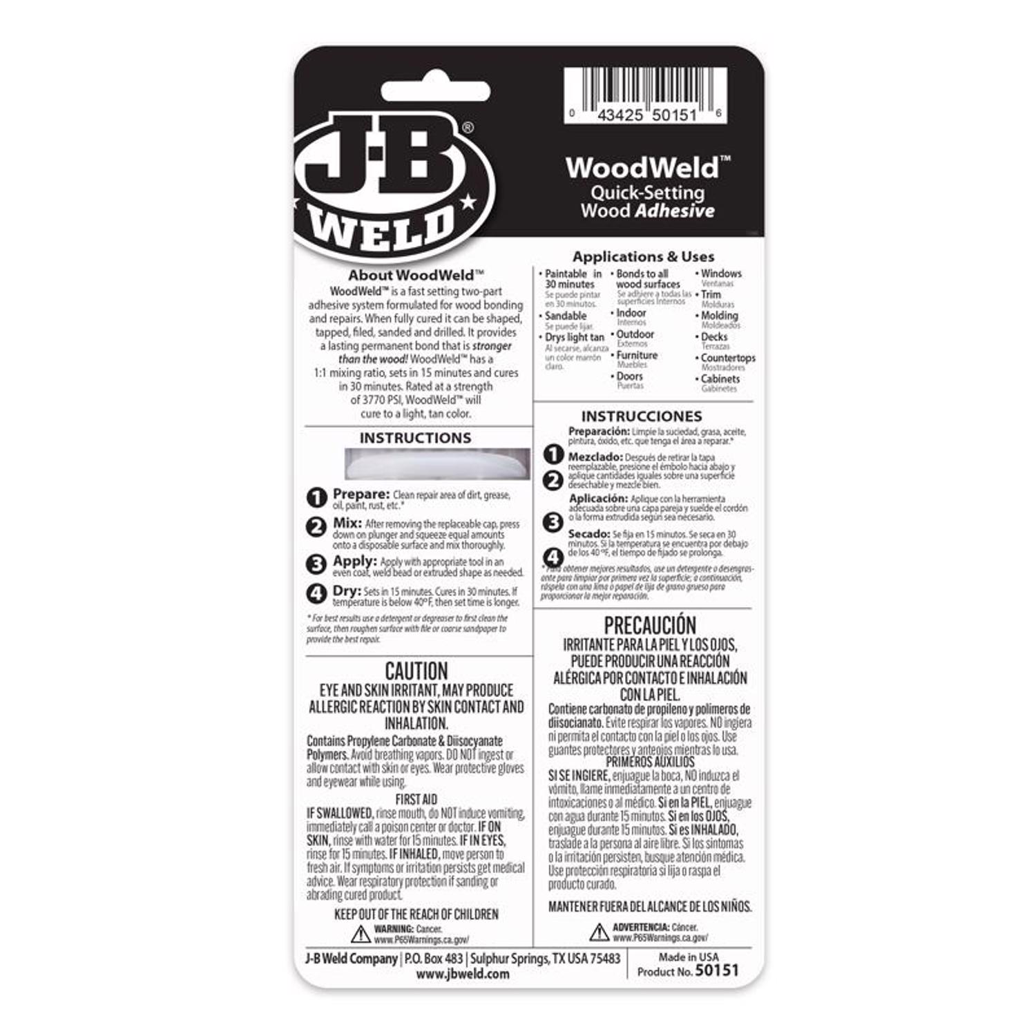 J-B WELD 043425501516 epoxies - View #2