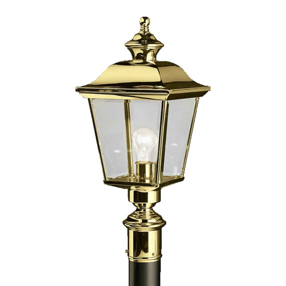 brass post light