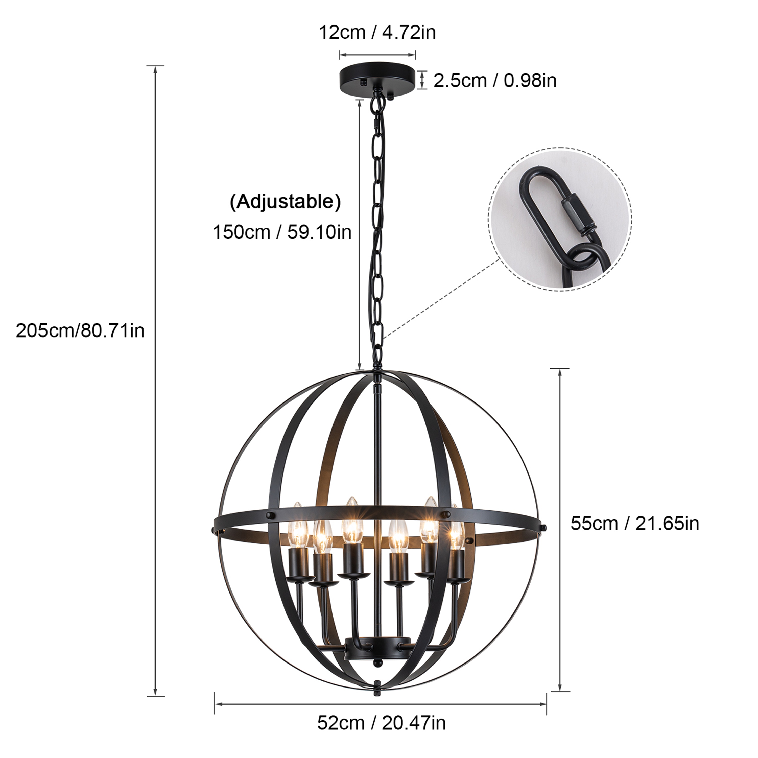 GoYeel ZP002BL06 Pendant-Lights - View #4