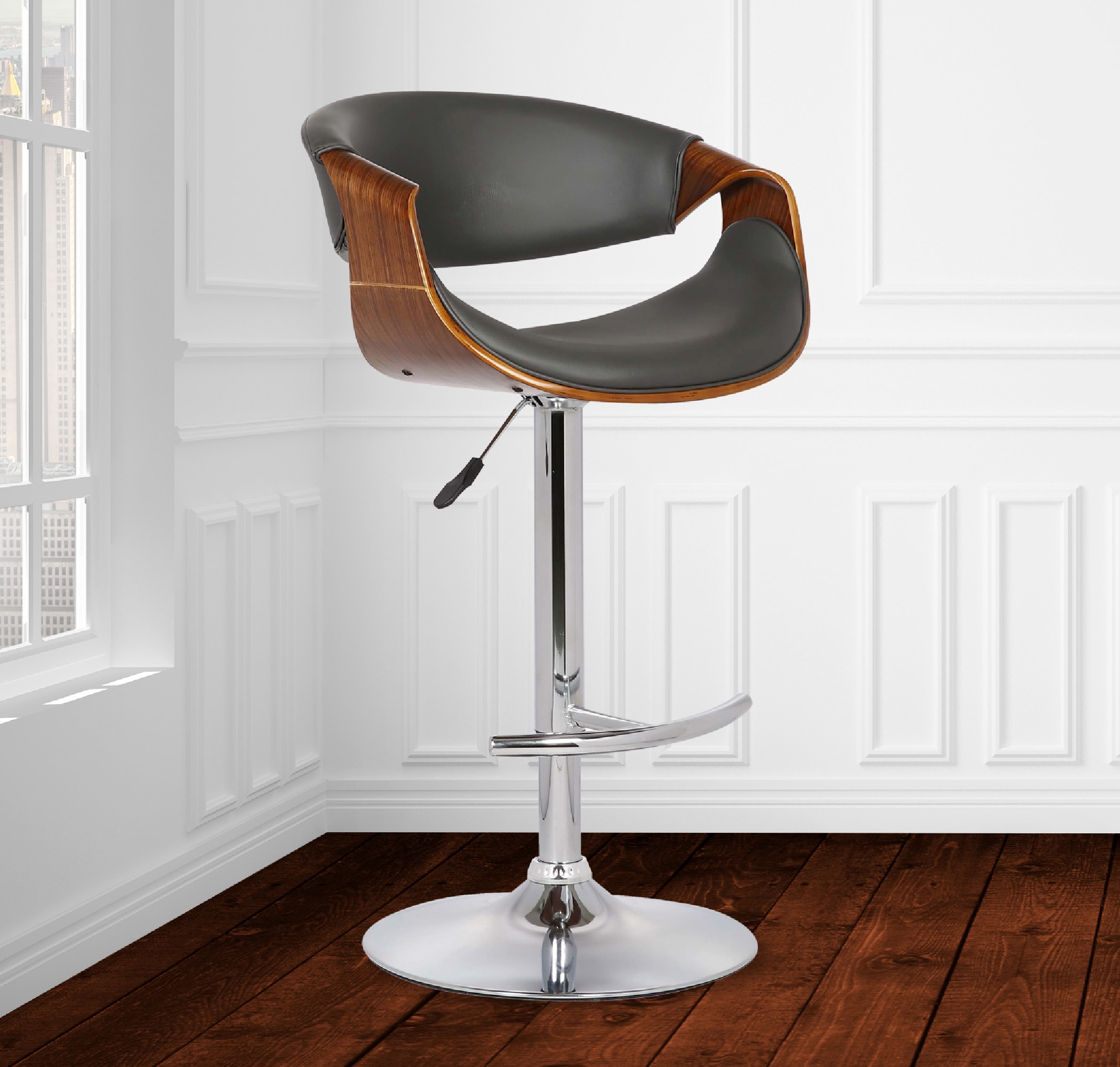 Armen Living LCBUBAWAGRAY stools - View #7