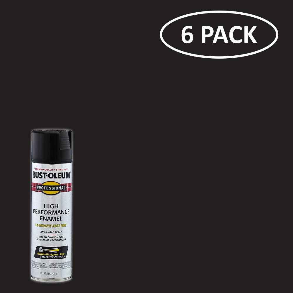 Rust-Oleum Professional Gloss Black Spray Paint (NET WT. 15-oz)