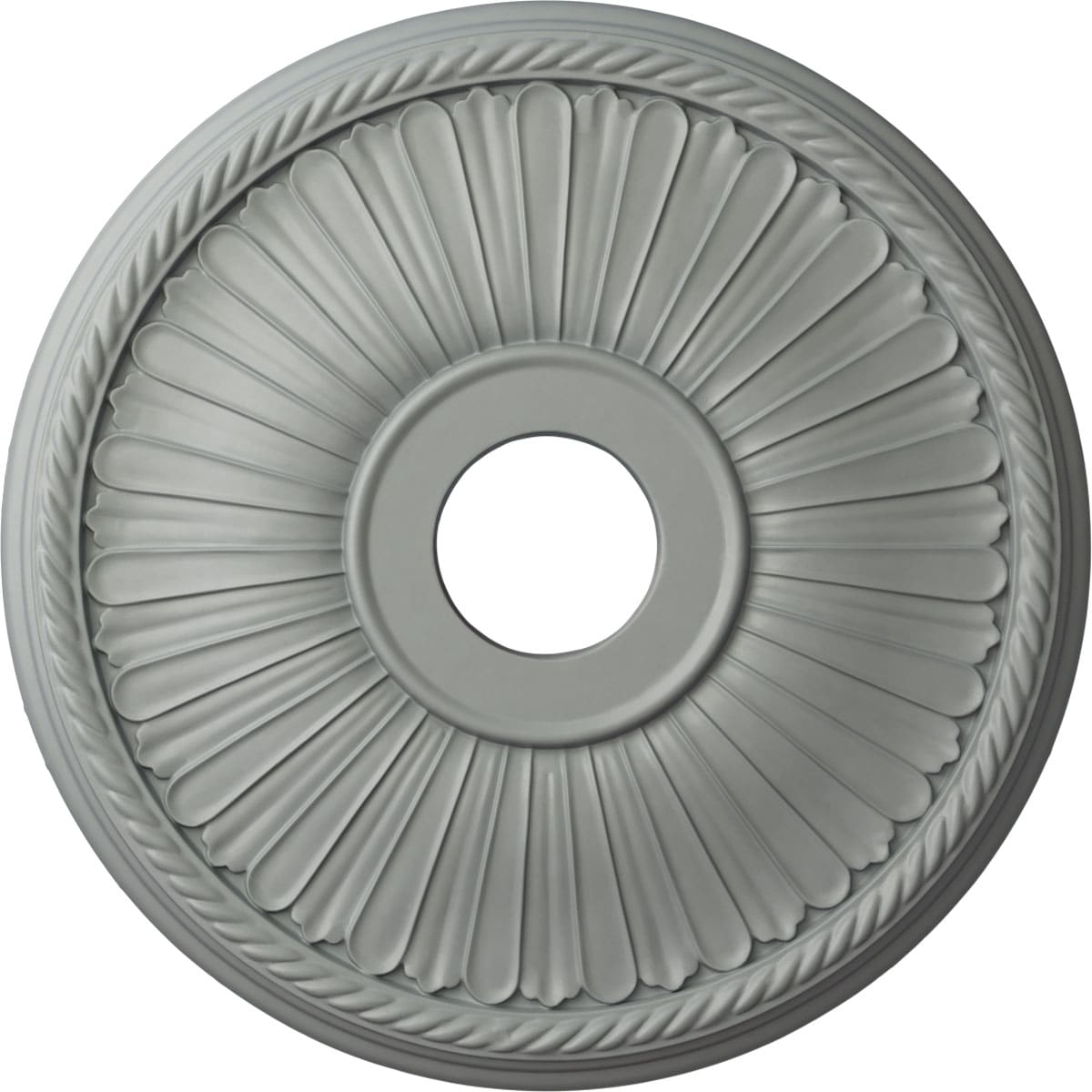 Ekena Millwork CM20BE1 Berkshire 20.125-Inches W x 20.125-Inches L Architectural Primed Polyurethane Whole Ceiling Medallion