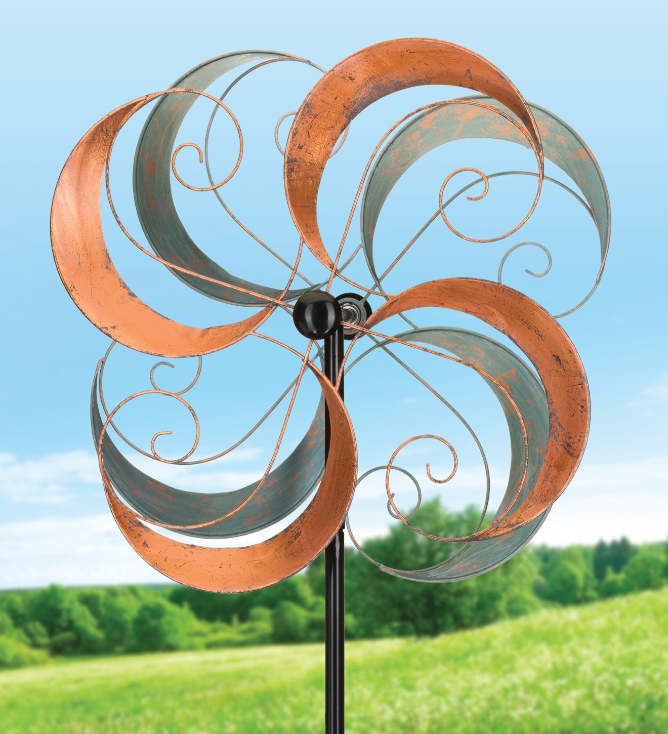 Regal Art & Gift Copper Patina Aluminum Wind Spinner at Lowes.com