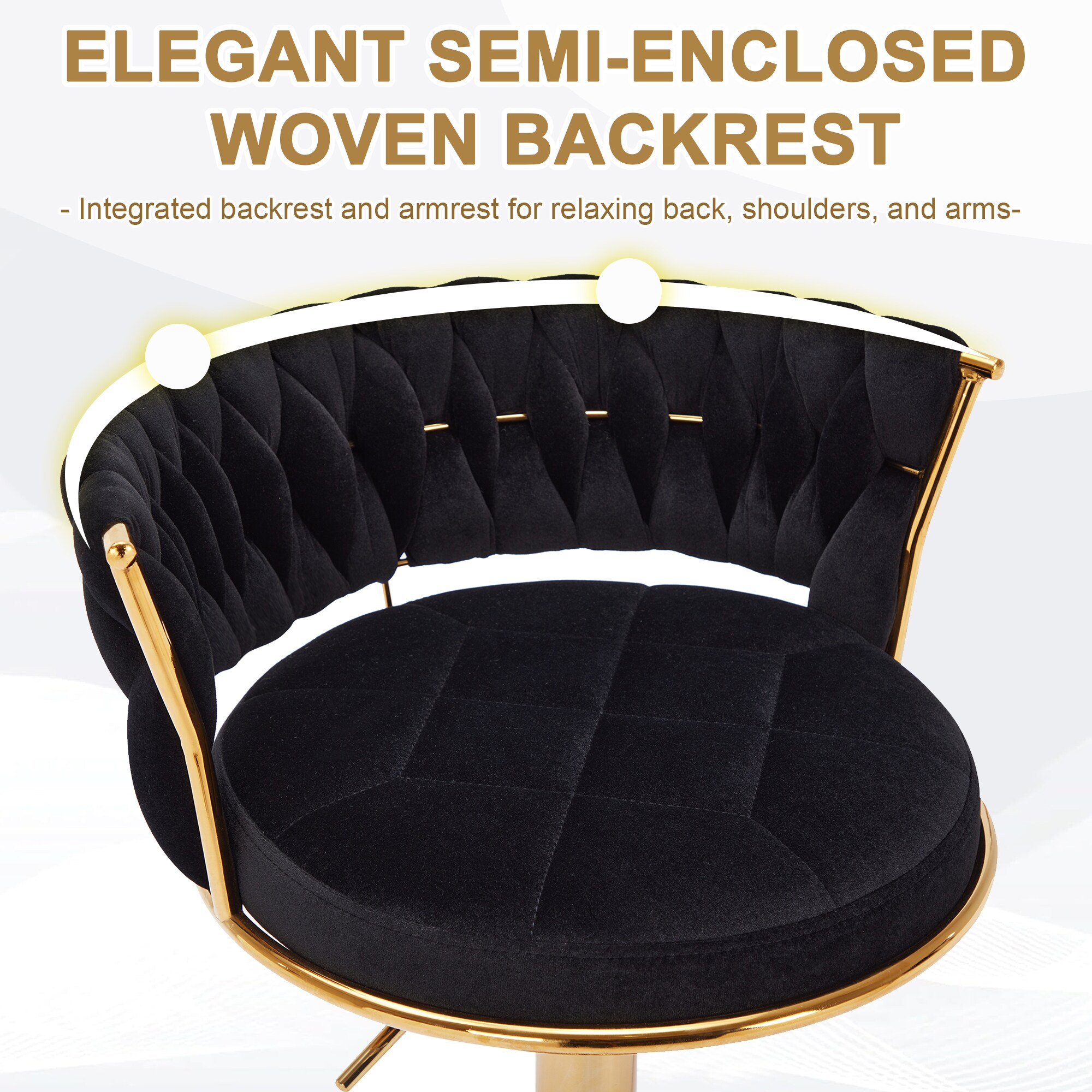 Vecelo LOE-C15-BLK stools - View #6