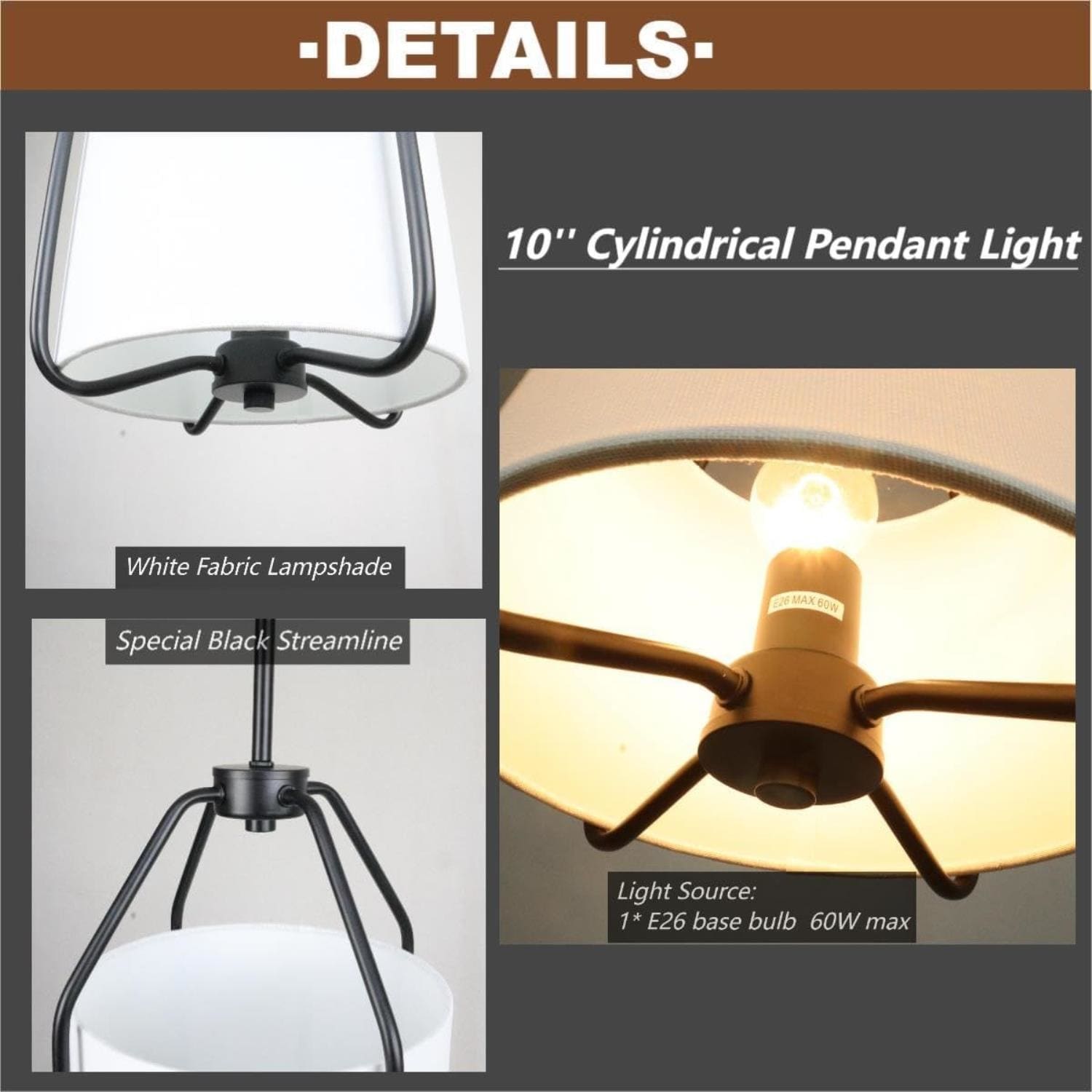 Claxy DX-T5366DU-BK Pendant-Lights - View #5