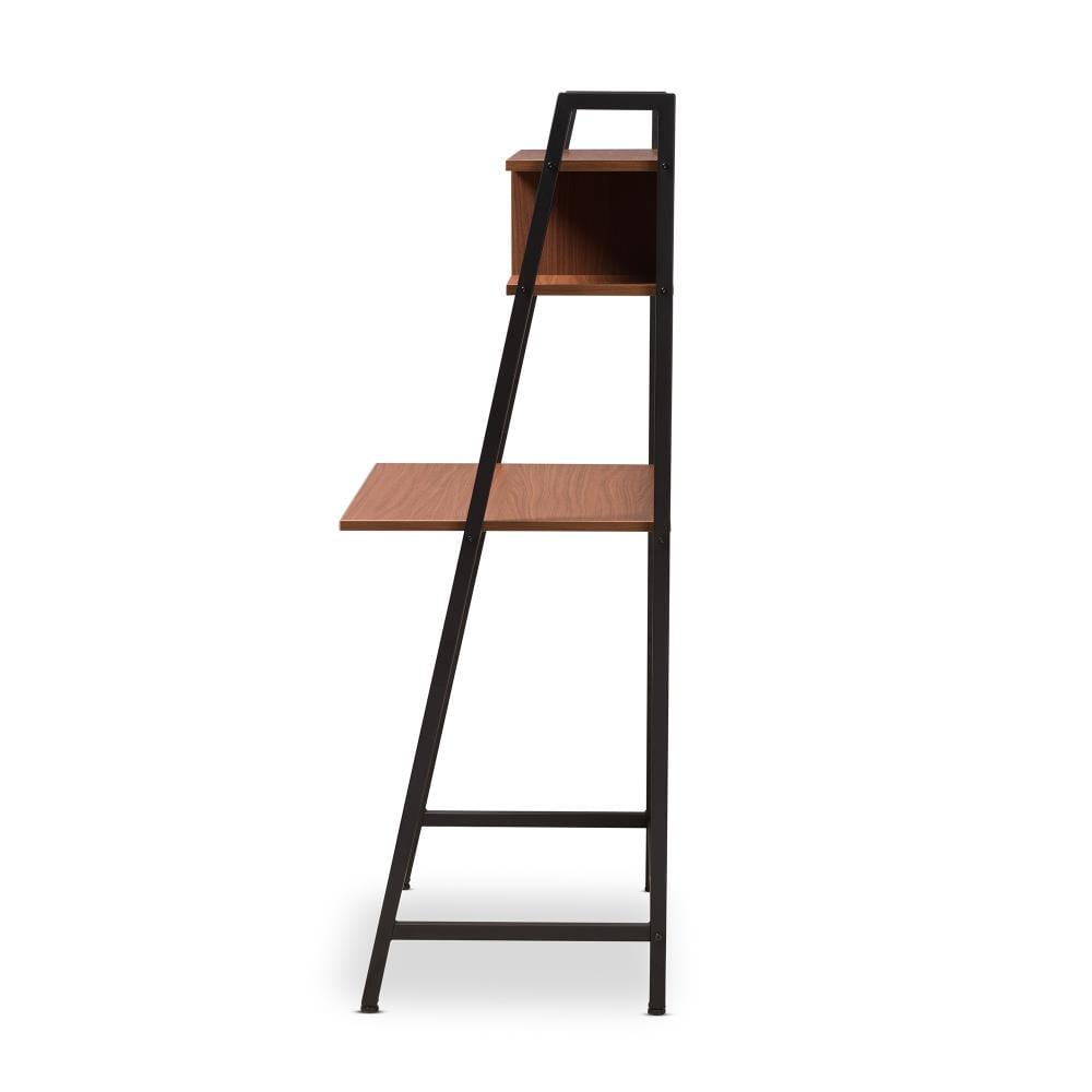 Baxton Studio Ethan 31.5-in Brown Modern/Contemporary Computer Desk at ...