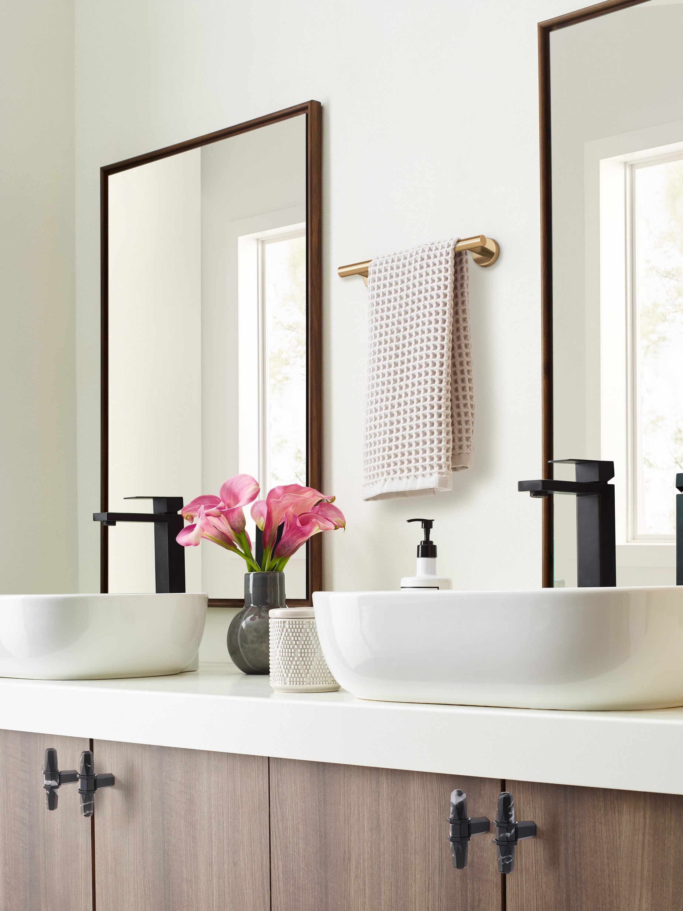 Champagne Bronze 9" Stainless Steel Wall Mounted Towel Bar