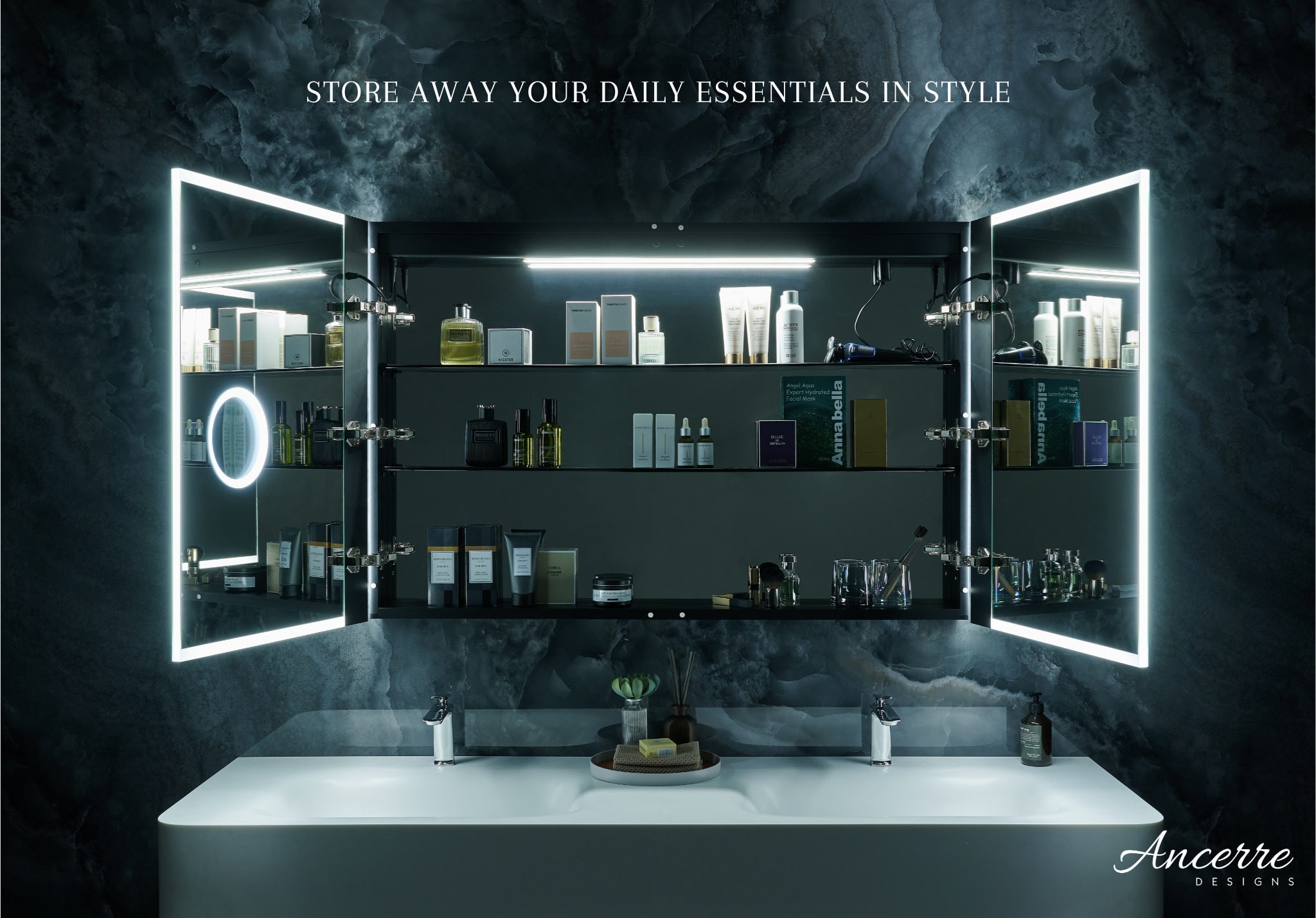 Ancerre Designs LEDM-PAGANI-36 Bathroom-Medicine-Cabinets - View #5