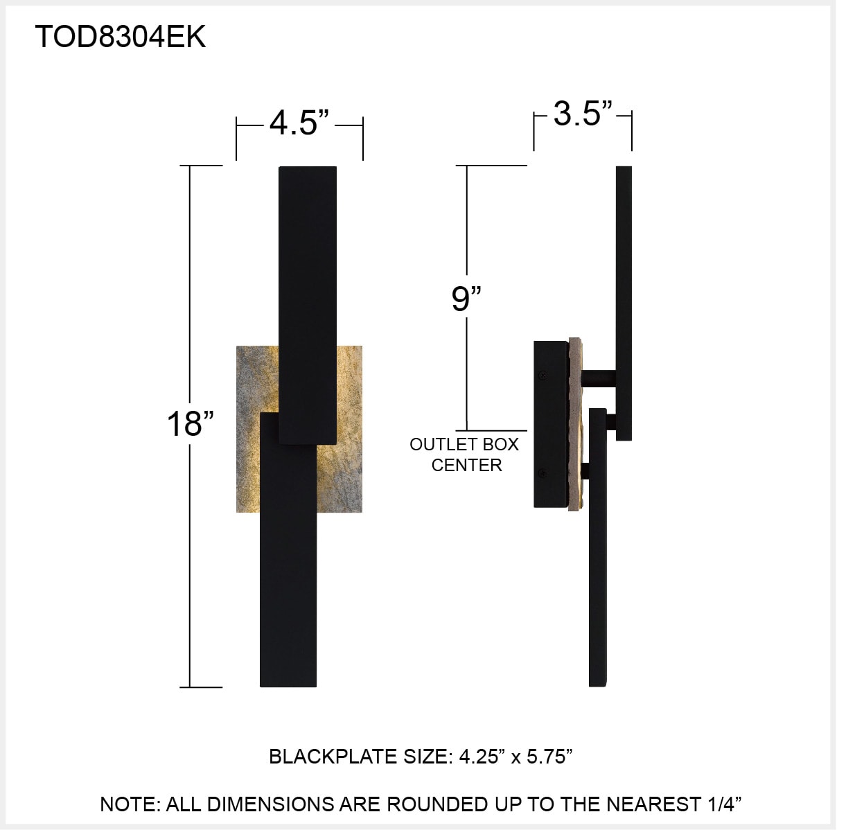 Quoizel TOD8304EK Outdoor-Wall-Lighting - View #5