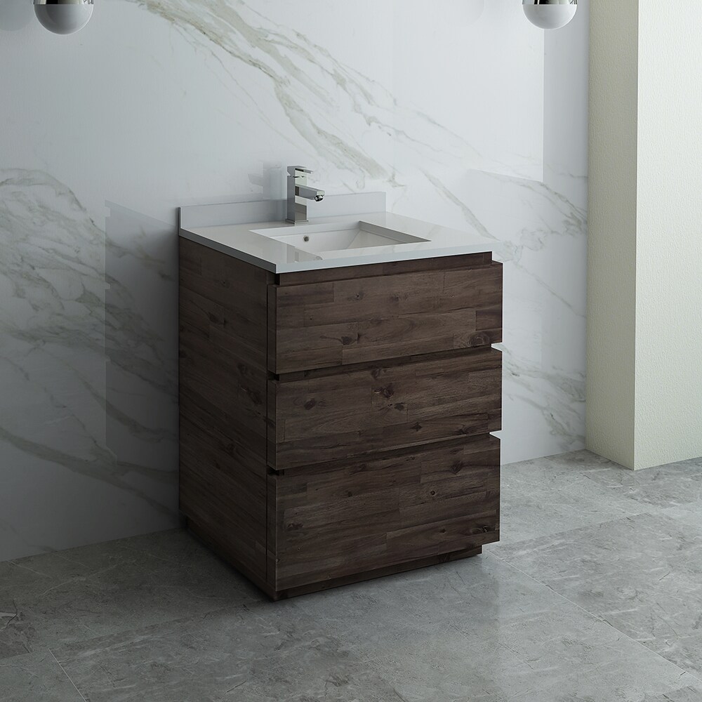 Formosa 30'' Brown Quartz Top Single Vanity