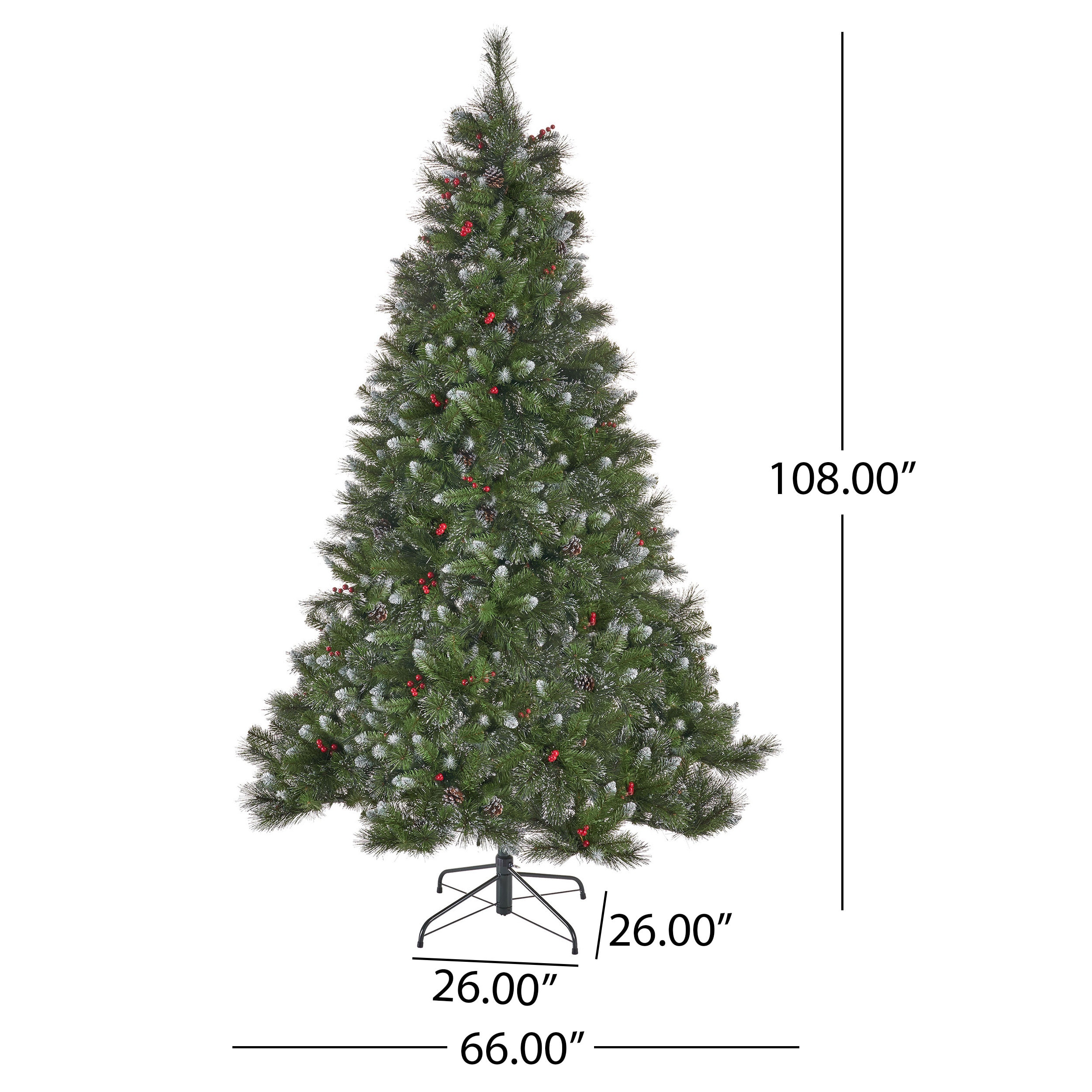 Best Selling Home Decor 9ft Spruce Prelit Flocked Artificial