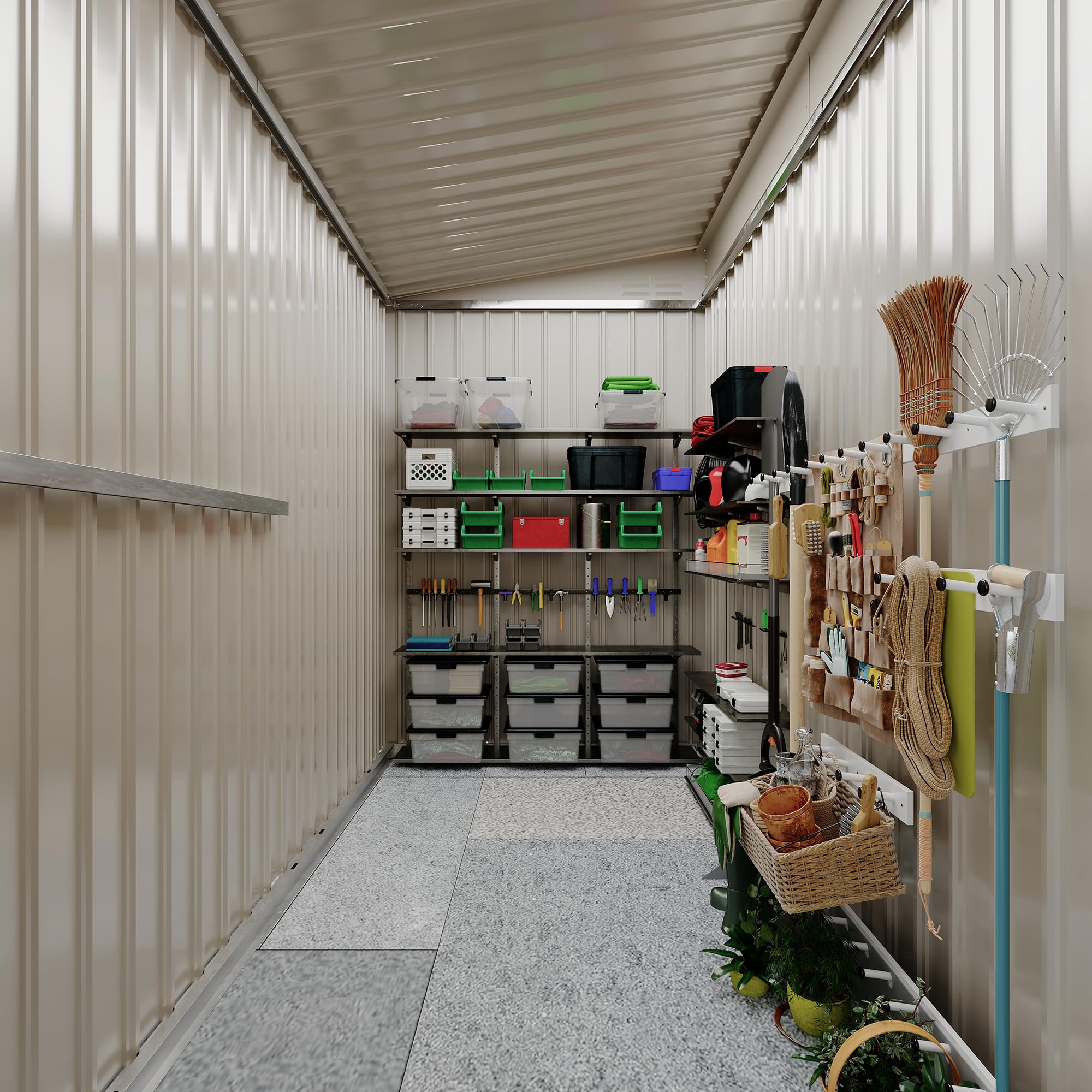 IdealHouse C160WLZLJ4MK Metal-Storage-Buildings-Sheds - View #8