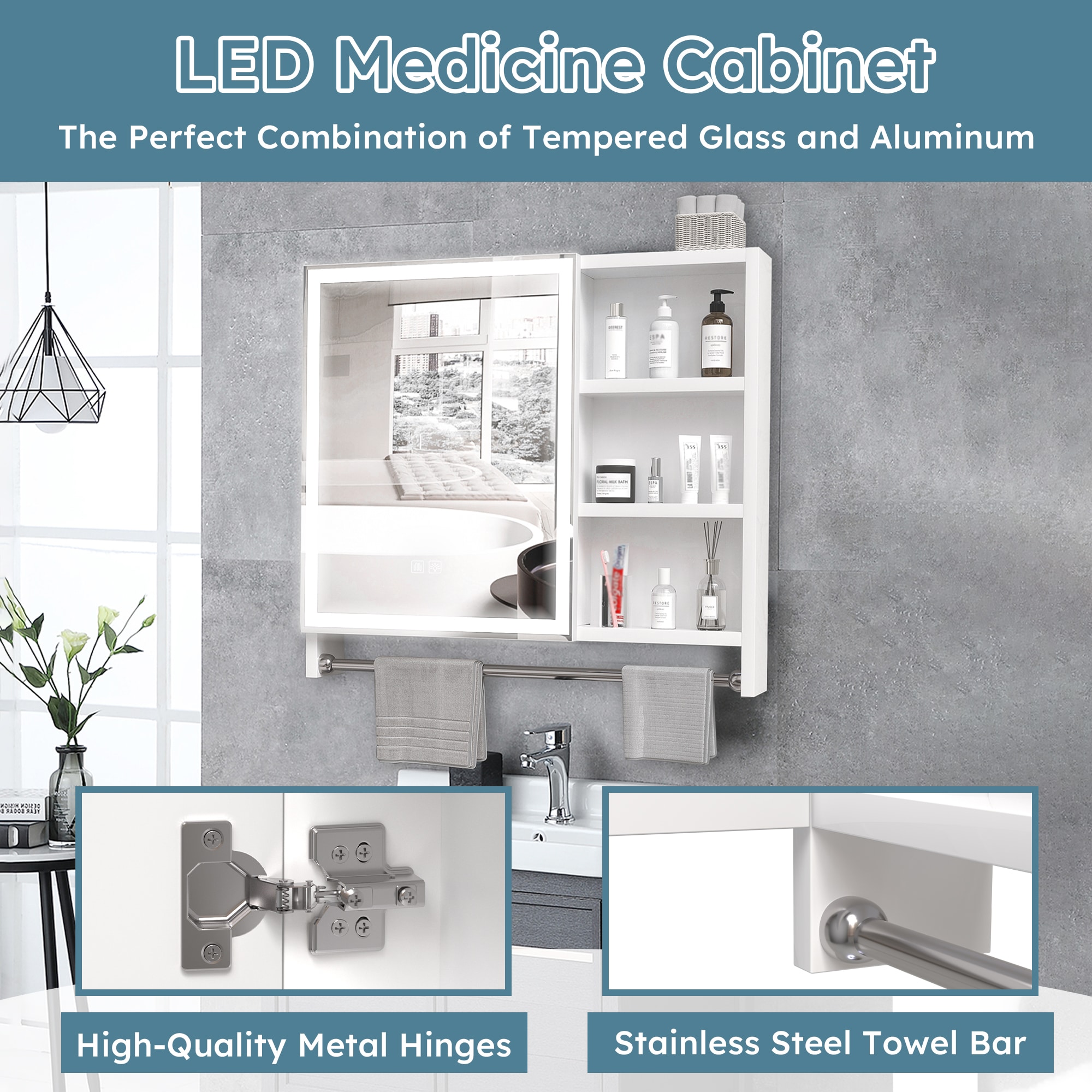 Forclover MONMFS013228 Bathroom-Medicine-Cabinets - View #4