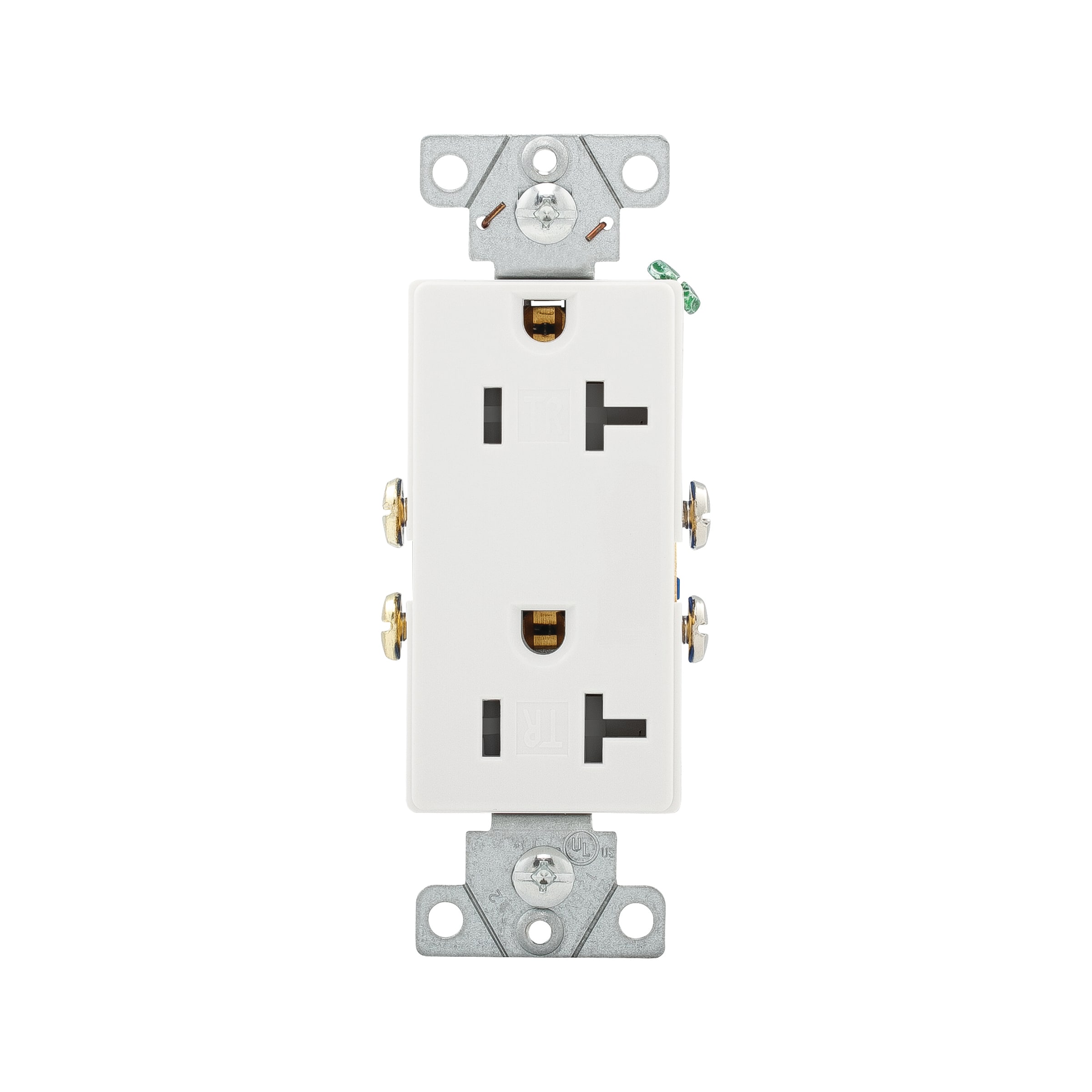Eaton TR1307W-10-LW 20 -Amp 125-volt Tamper Resistant Residential/Commercial Decorator Outlet , White 10 -Pack