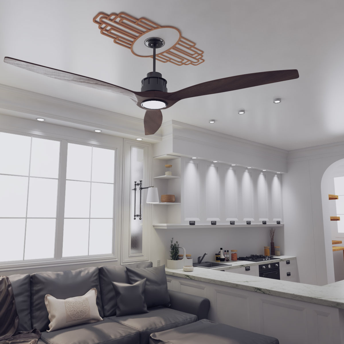 Ekena Millwork CMWP32X16X0250EBAL Ceiling-Medallions - View #8
