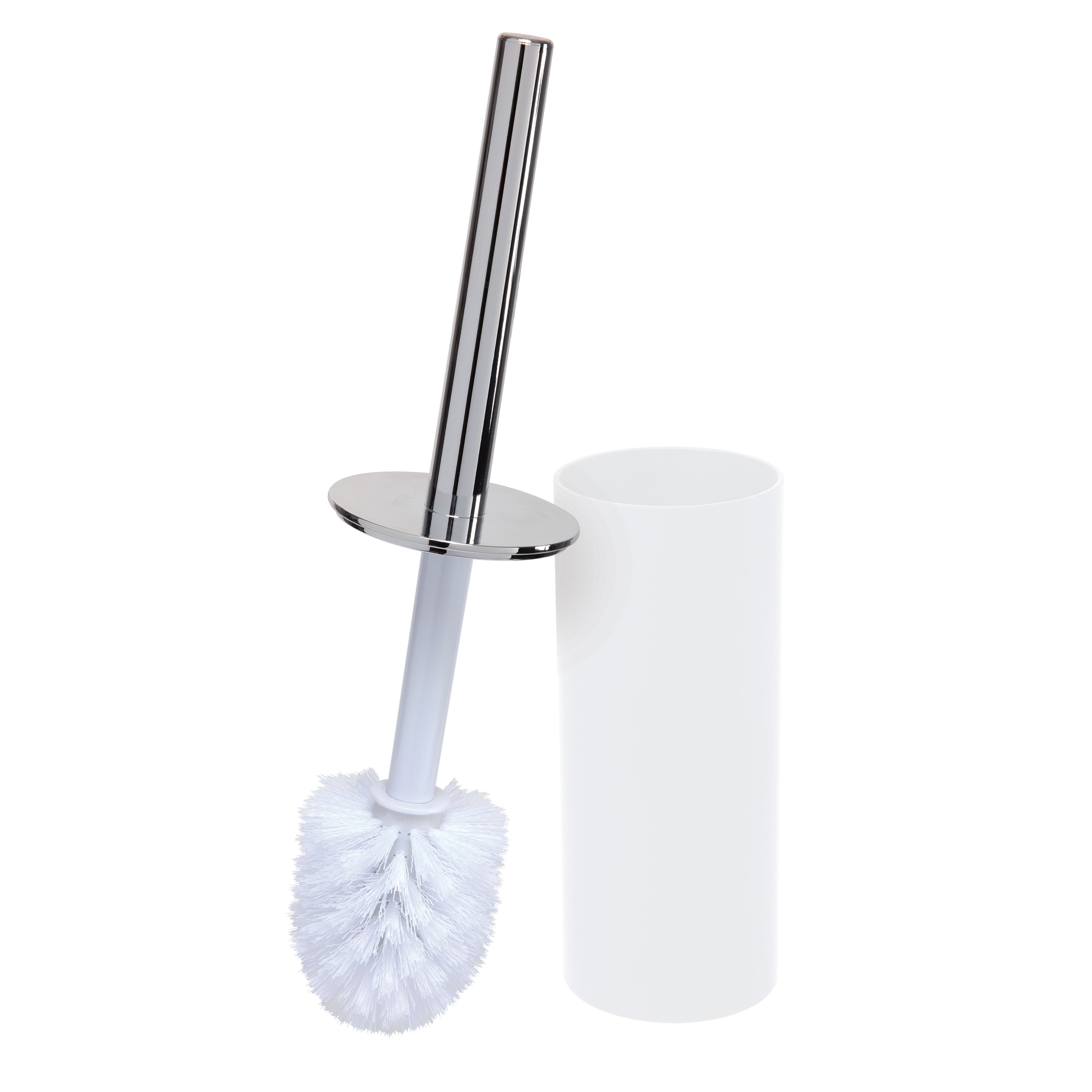 Bath Bliss Ceramic White and Gold Toilet-Brushes, 1 Pack