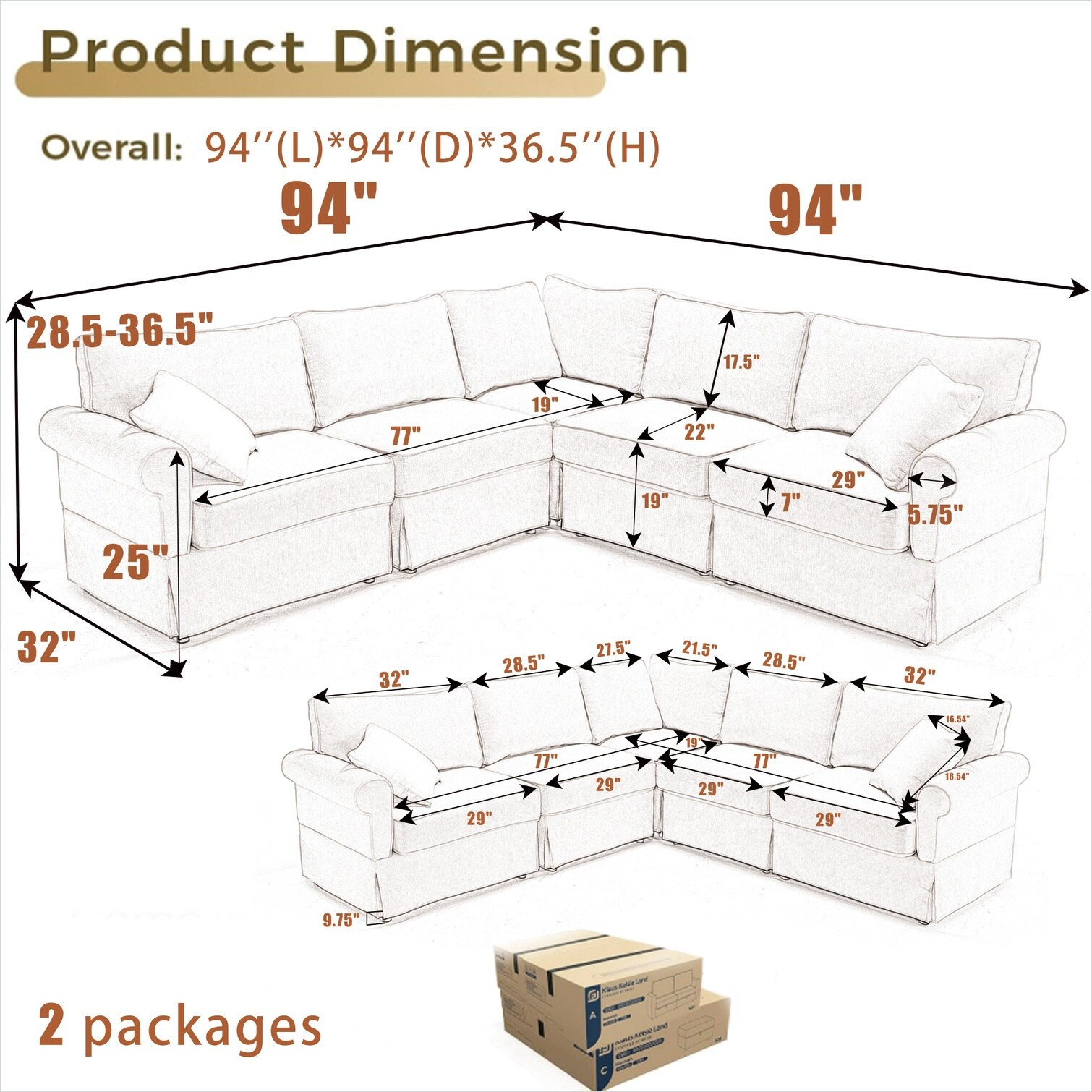 Naturefalls NFAEN3LZMDJM Sofas-Loveseats - View #5