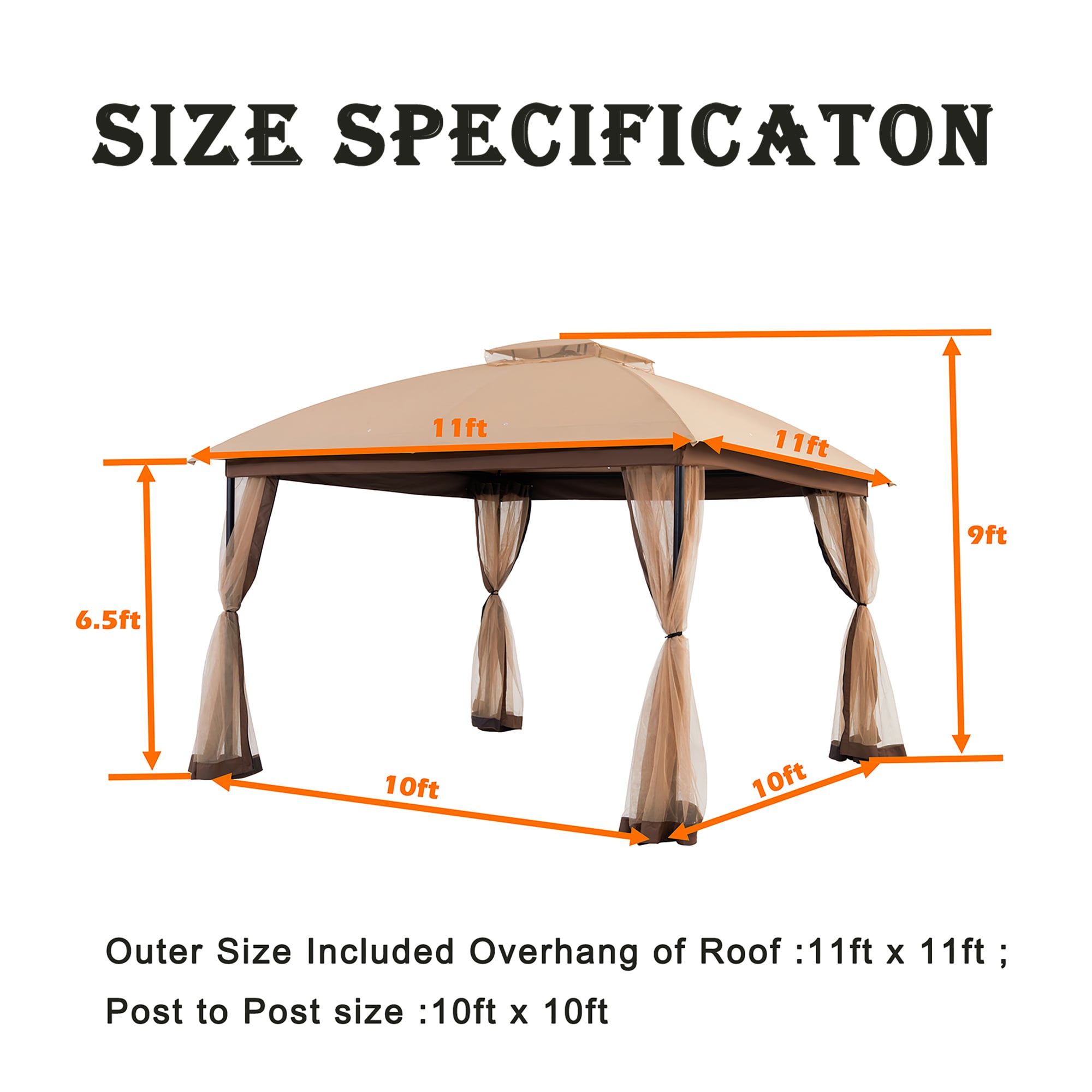 StarEcho GAZ007K Wood-Resin-Gazebos - View #7