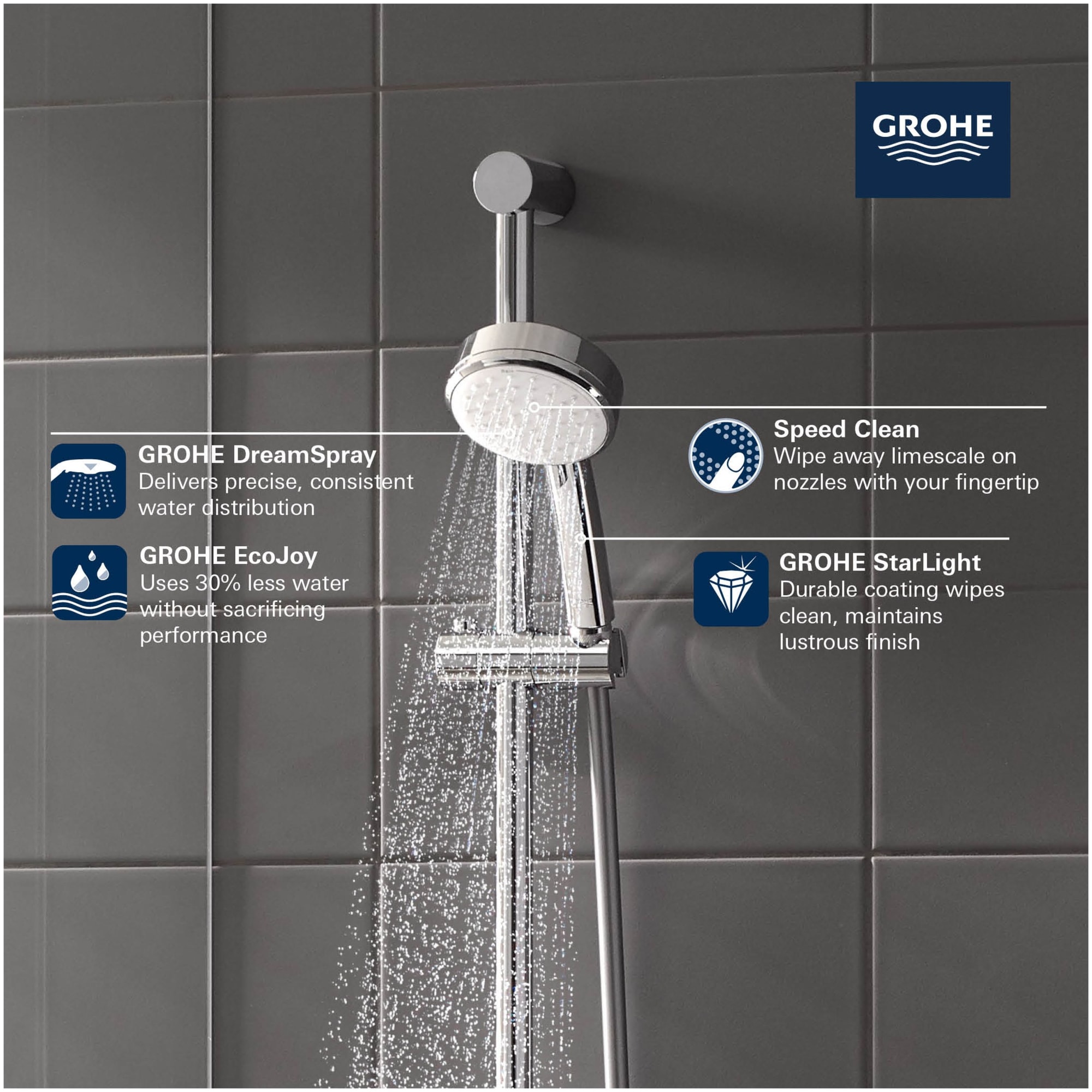GROHE 2757120E Tub-Shower-Faucets - View #4