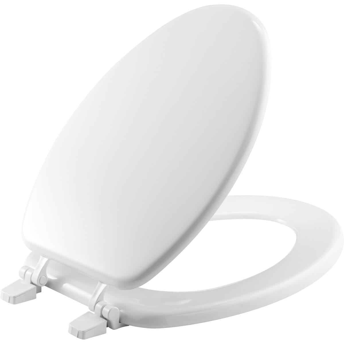 Bemis - 1400TTA Elongated Enameled Wood ClosedFront Toilet Seat and Lid with TopTite Hinge