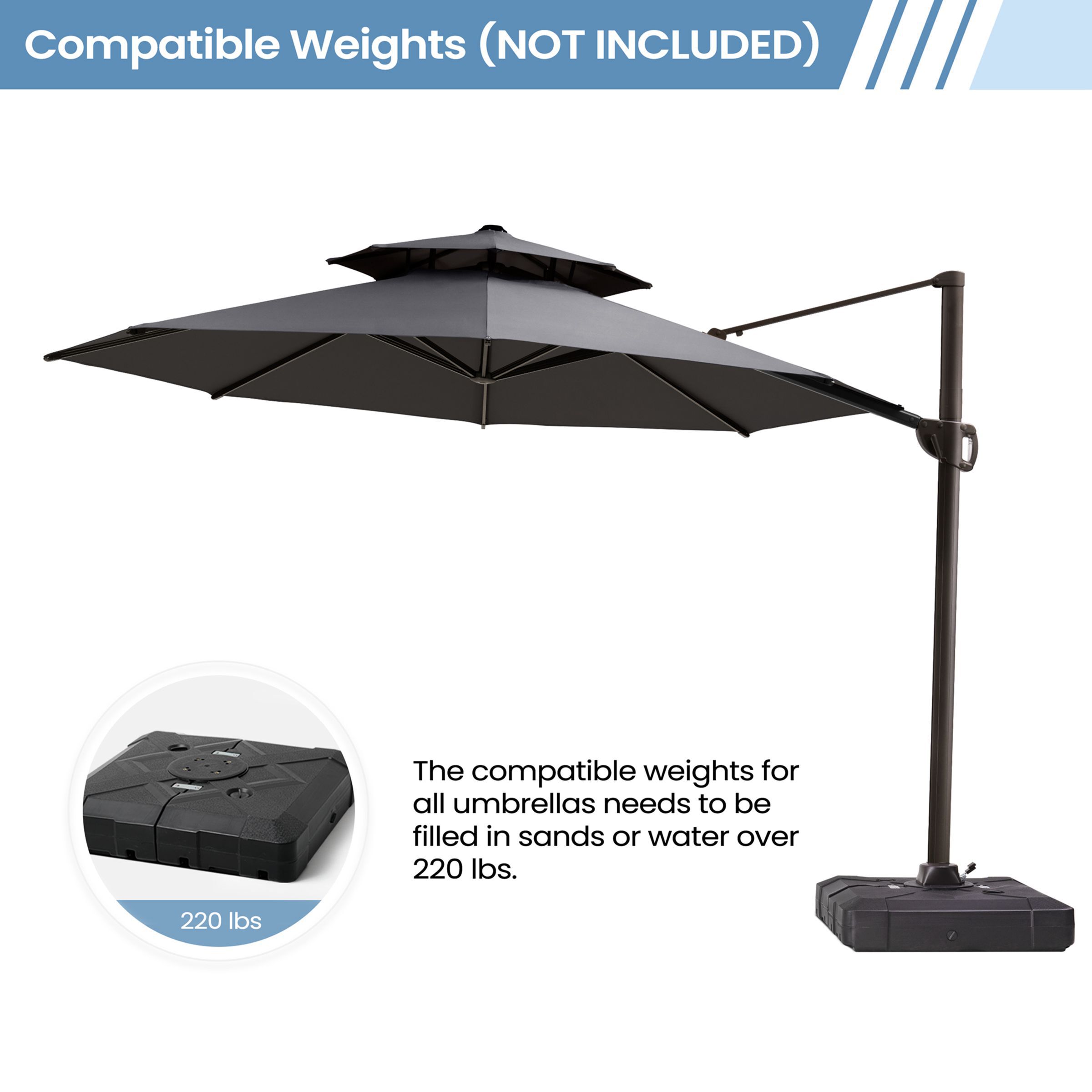 Crestlive Products CL-PU053DGY Umbrellas-2 - View #8