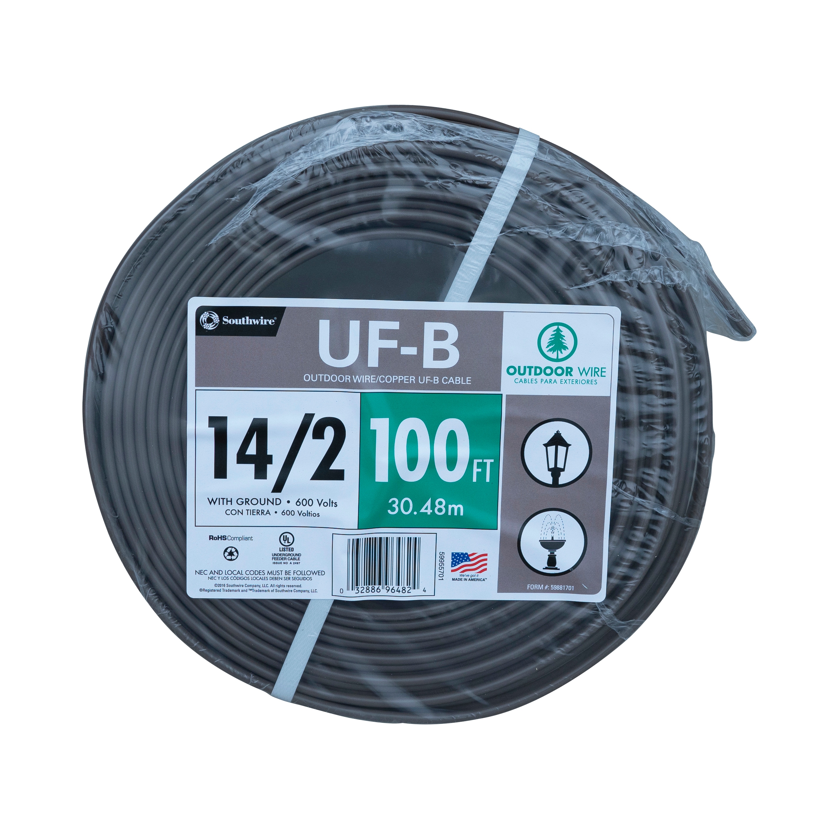 Southwire 100 ft. 20/2 Solid Copper Bell Wire 