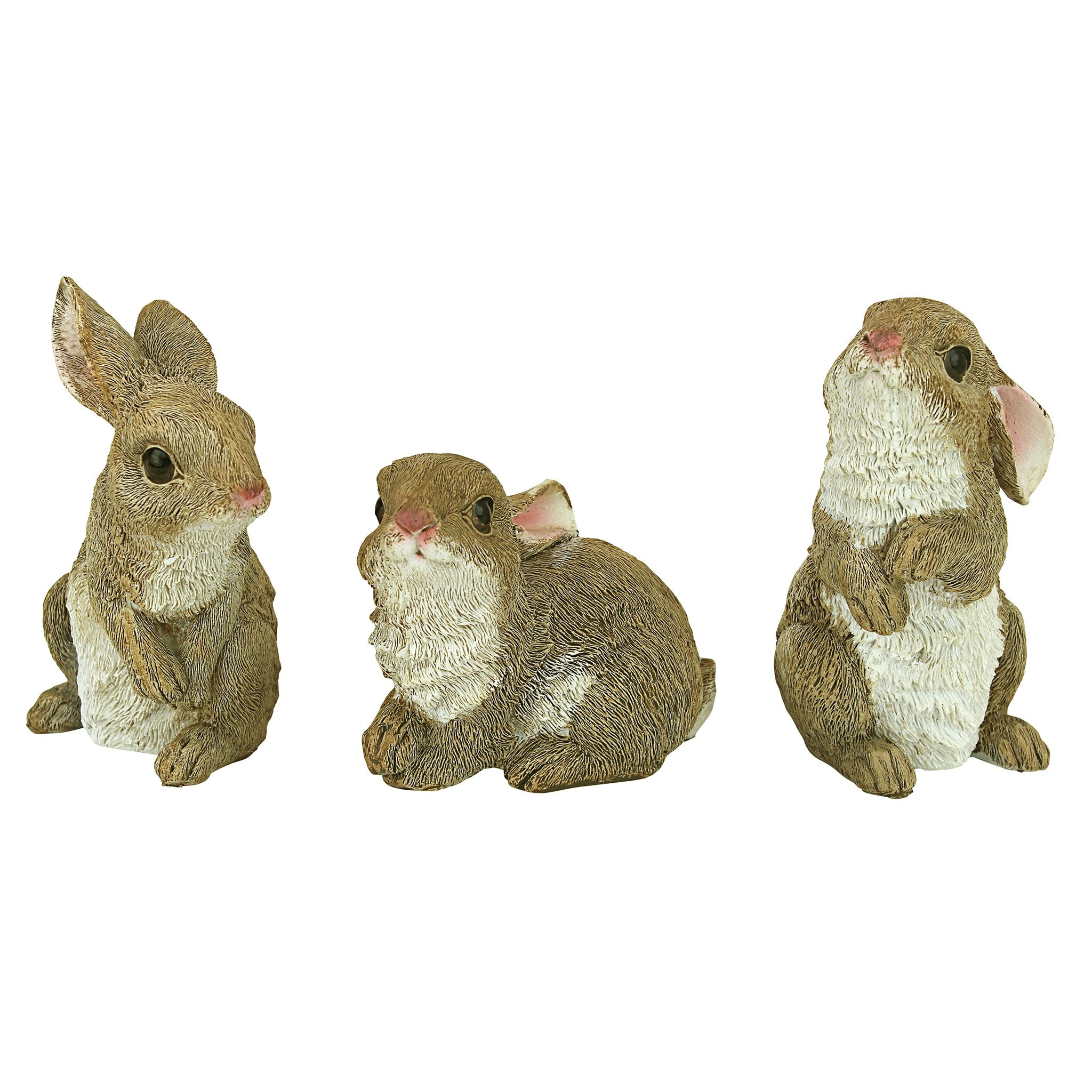 Design Toscano QM92008 5-in H x 3-in W Multiple Colors/Finishes Rabbit Garden Statue