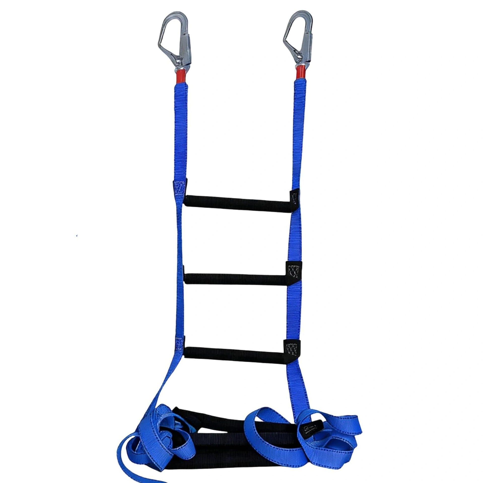 SenQWFa  16 Feet Fire Escape Ladder Portable Household Ladder for Two to Three Story Homes Reusable Ladder for Windows Balcony Railing Orange