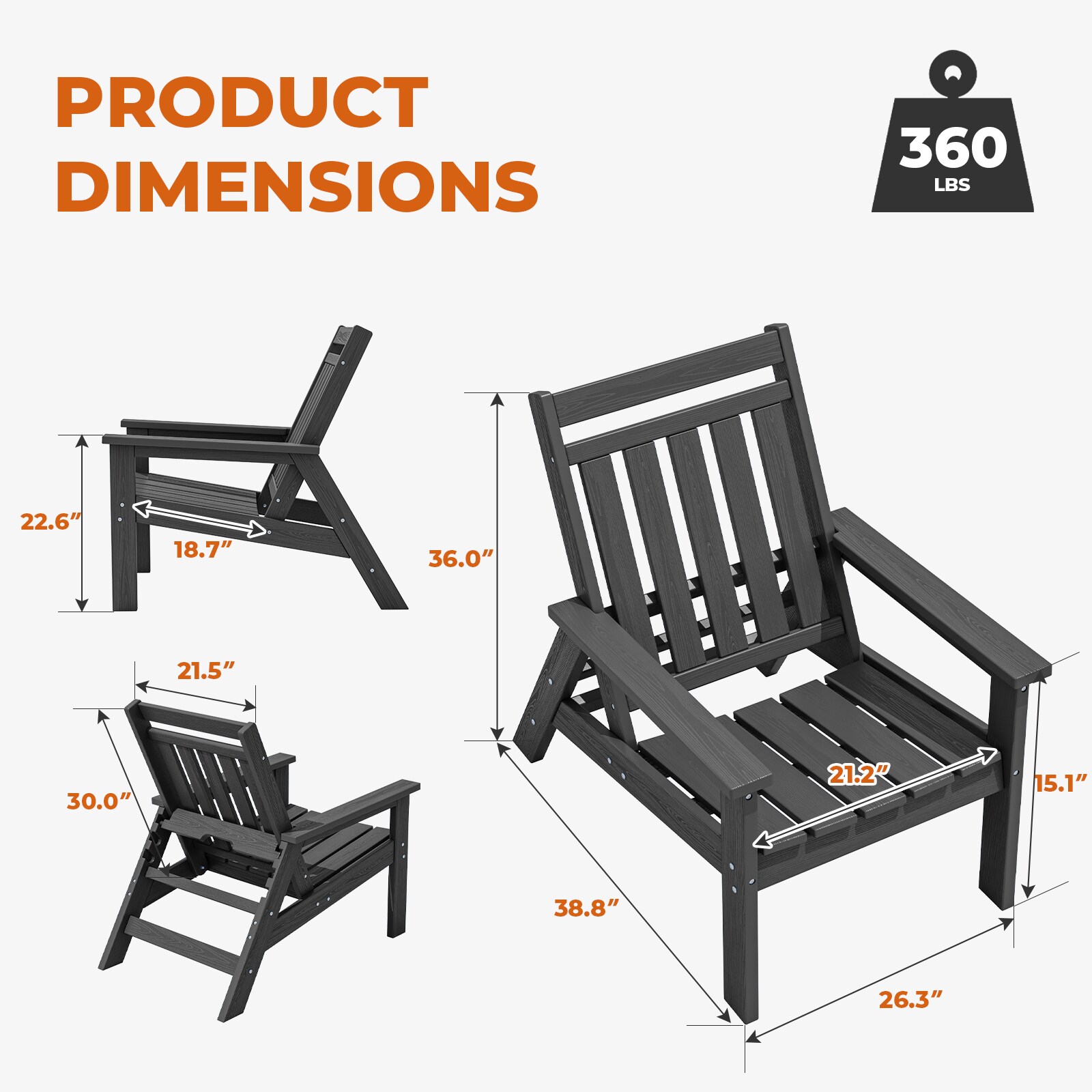 JEAREY BKTJY-GRAY Patio-Chairs - View #2