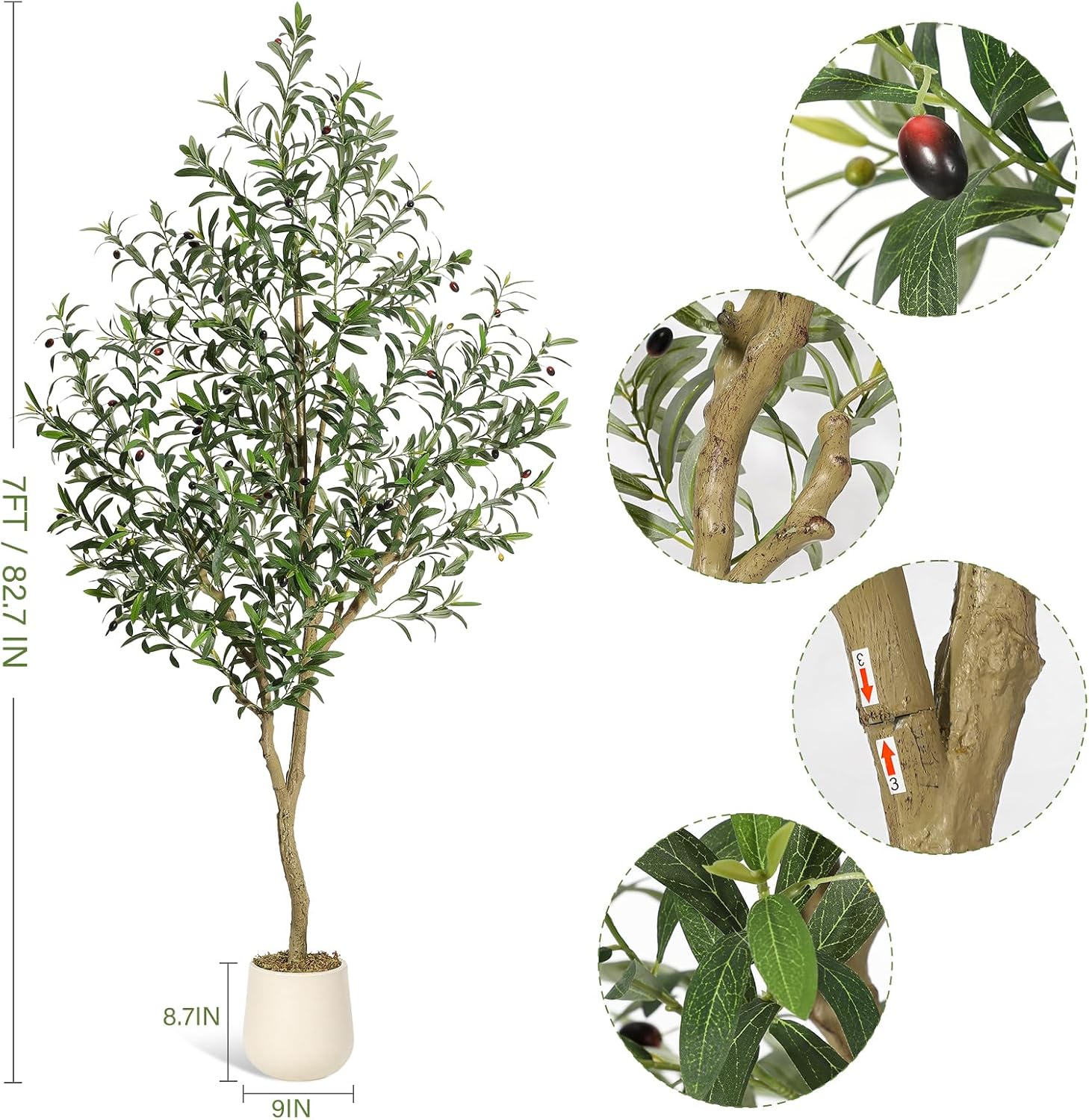 WhizMax LHFLS-PHK-33CGFXW9 Artificial-Plants-Trees - View #3