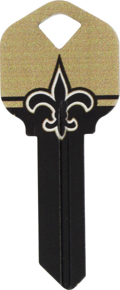 Hillman New Orleans Saints Metal Silver Decorative Key Chain - Ace