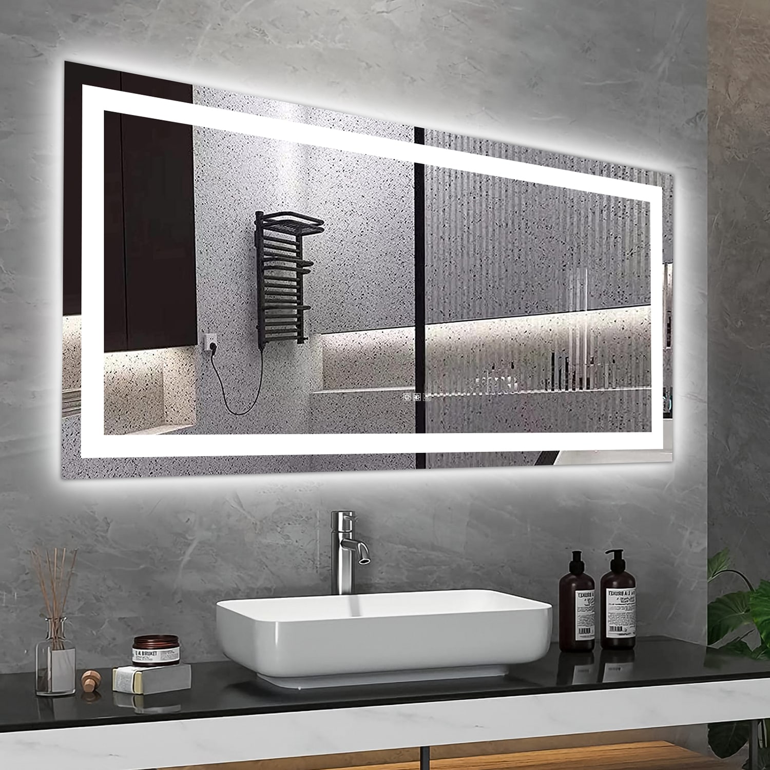 SINOFURN SYB510018SL Framed-Bath-Mirrors - View #13