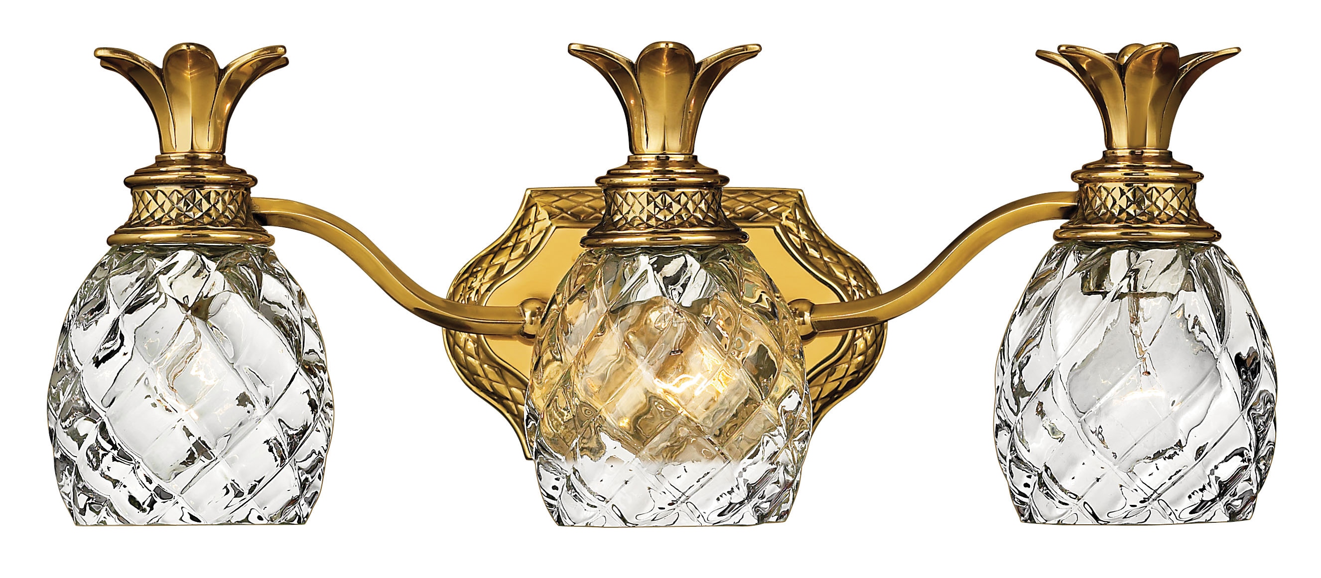 Hinkley 5313BB Plantation 21-in 3 -Light Antique Brass Traditional Vanity light