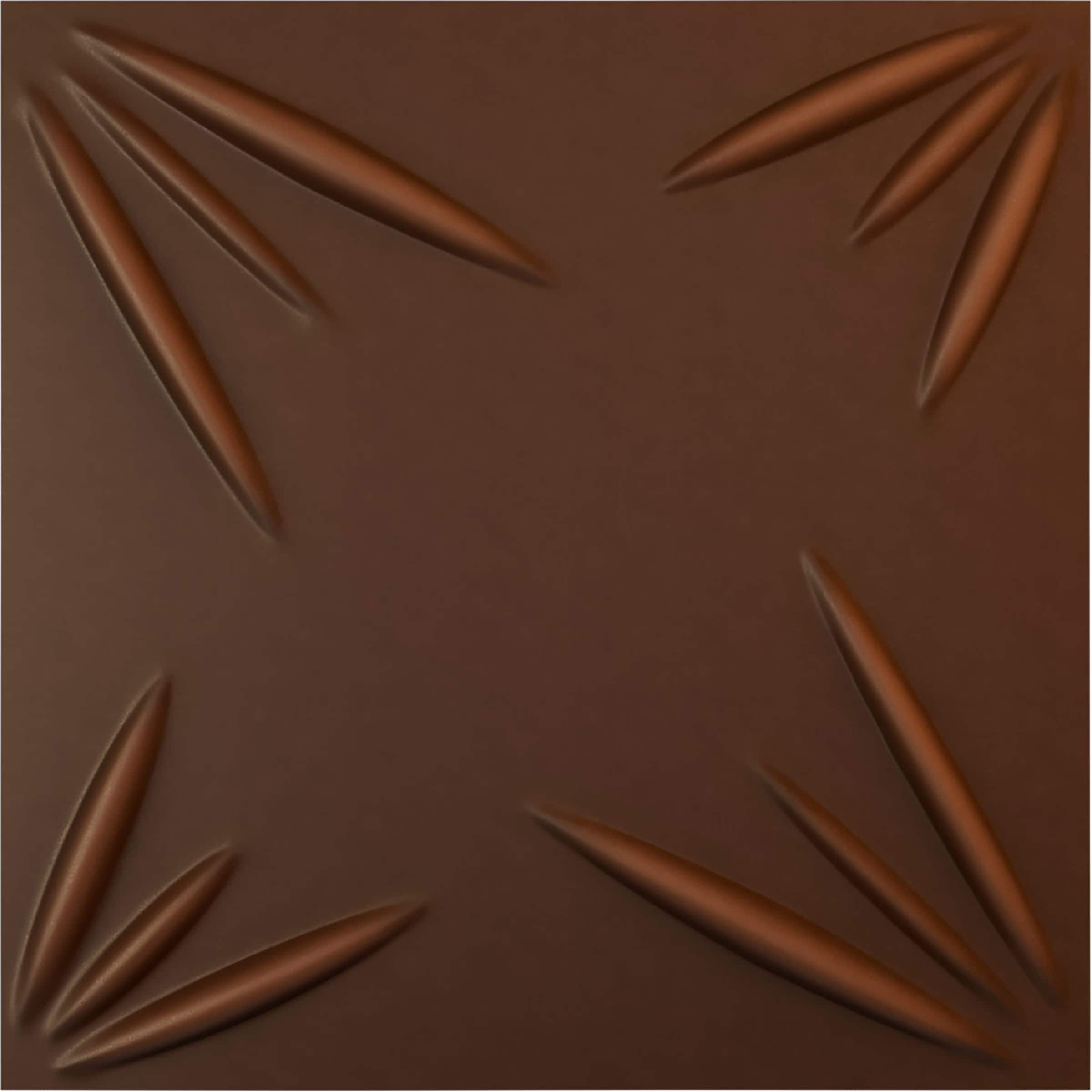 Ekena Millwork WP20X20INDRU 19-5/8-in x 19-5/8-in Embossed Paintable/Stainable Red PVC Abstract Wall Panel ( 2.67-sq ft )