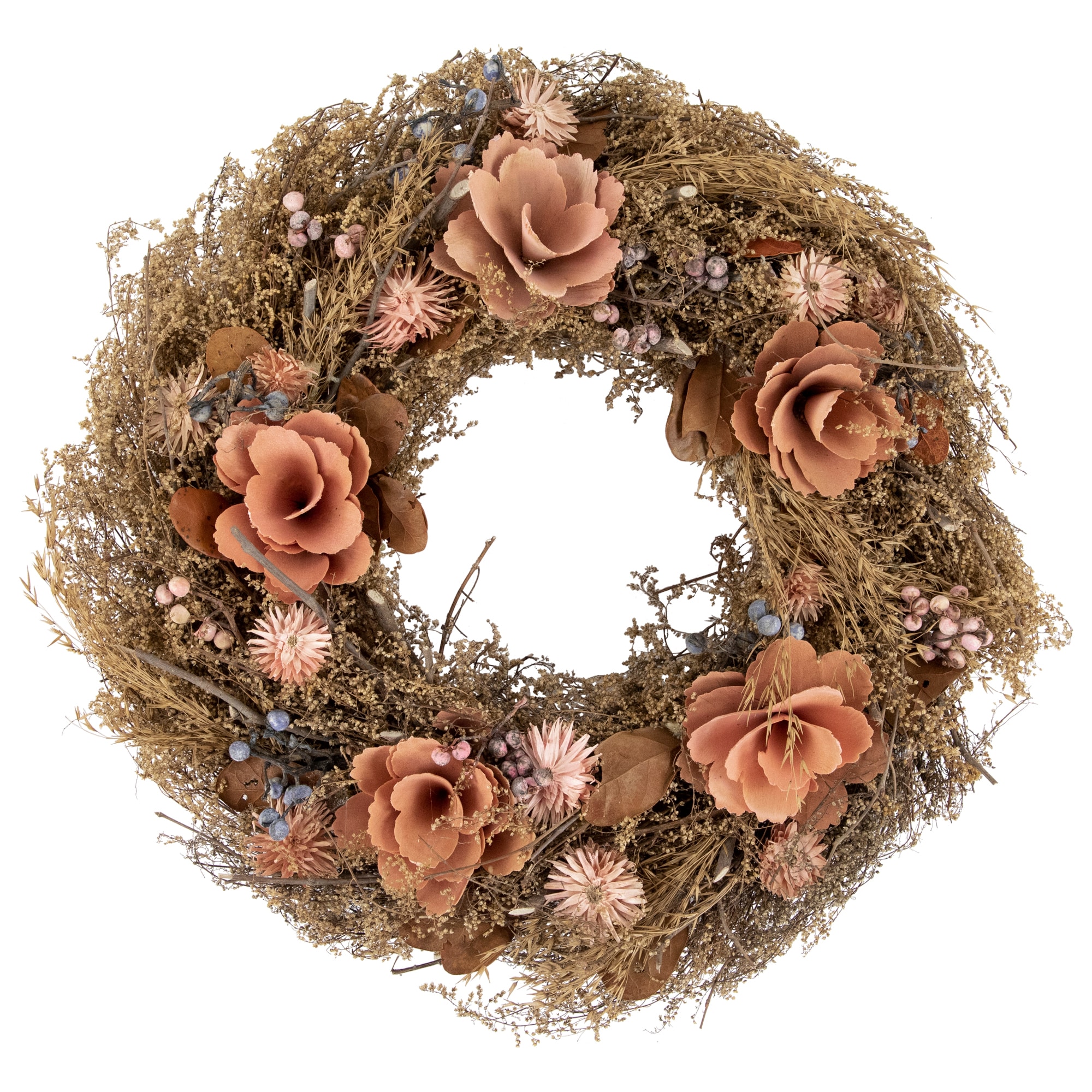 Northlight 35177583 1.14-ft 13.75-in Orange Artificial wreath