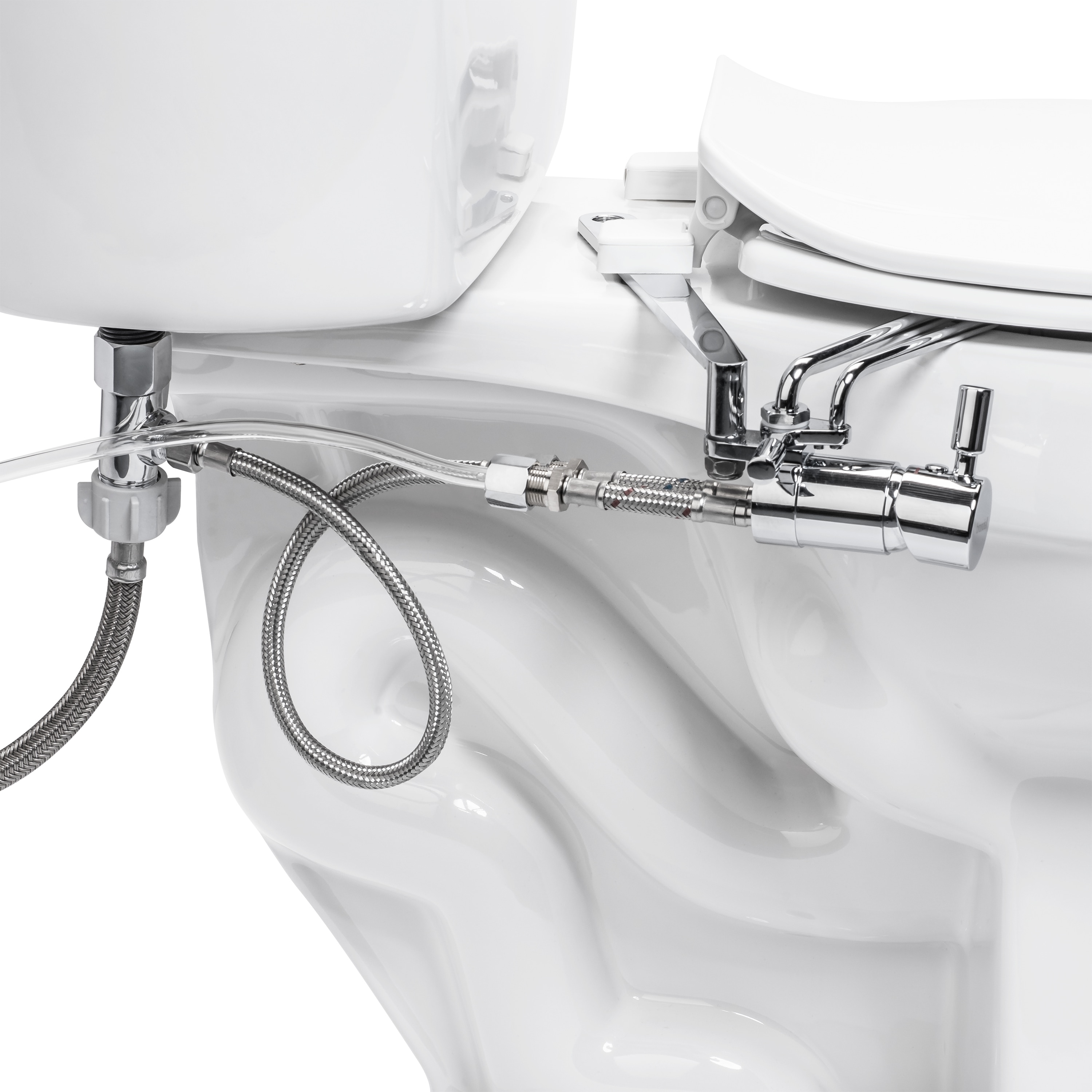 Brondell SideMounted Metal Attachable Bidet with Adjustable Spray Wand