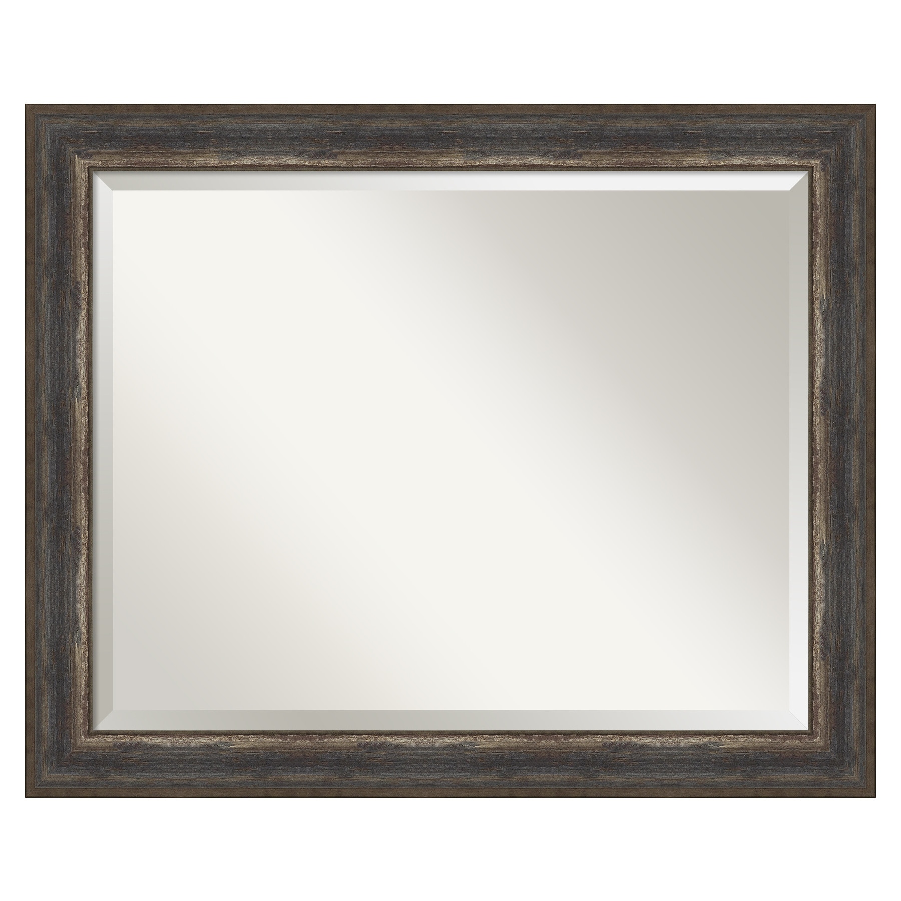 Alta Rustic Char Bronze Framed Rectangular Wall Mirror