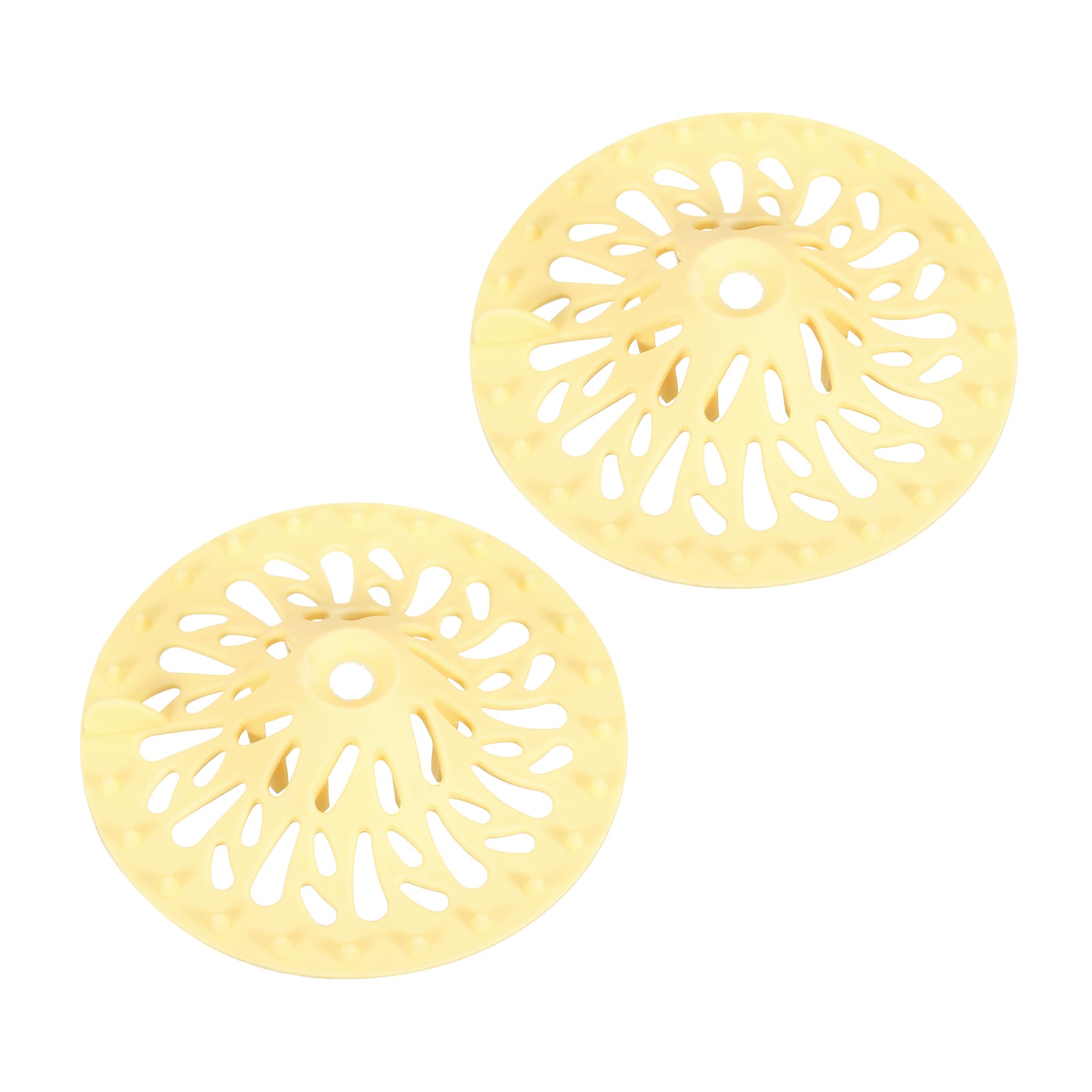 Unique Bargains - Hair Catcher 3.94inch Silicone Hair Stopper Shower Drain Covers Drain Protector...