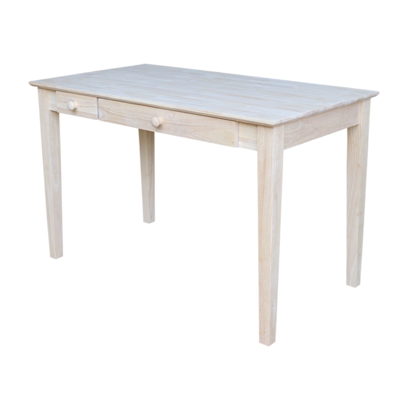 International Concepts OF-50 48-in Brown Traditional Rubberwood Computer Desk