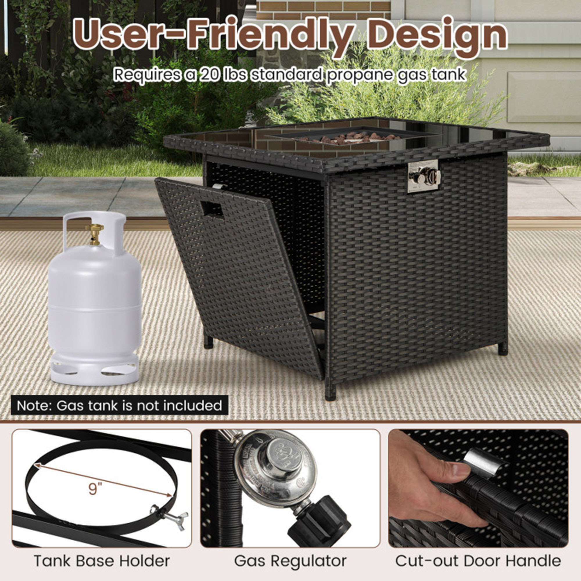 Clihome CL-NP12210DK Outdoor-Gas-Firepits - View #7