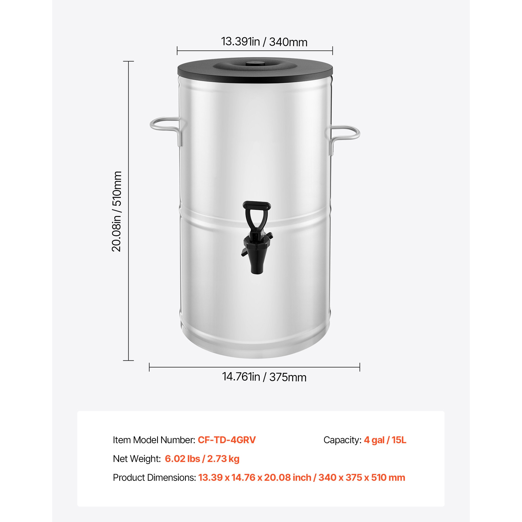 VEVOR SCYLHLQQZXK407854V0 Bev-Dispensers - View #7