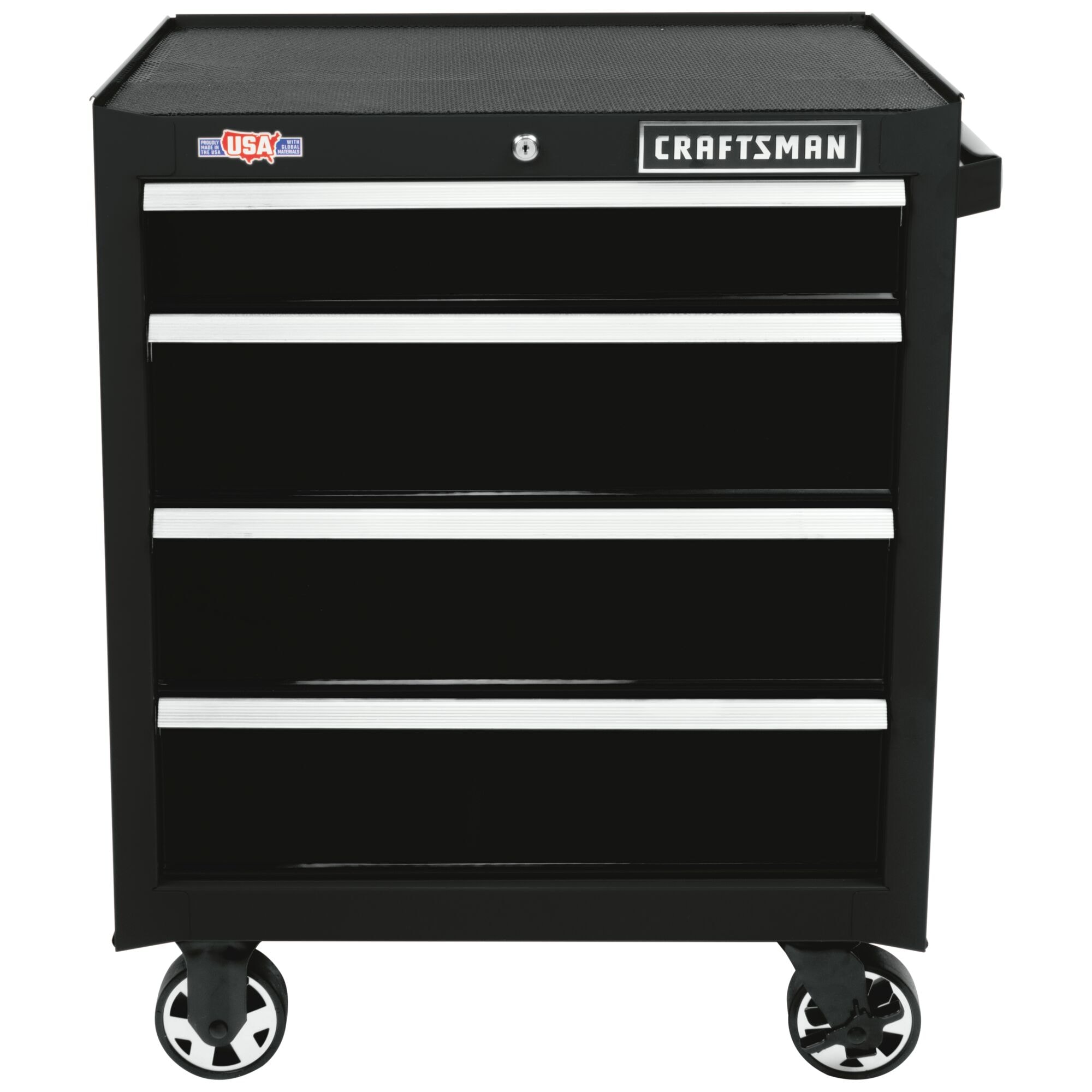 CRAFTSMAN Rolling Tool Chest - 26-in - 4 Drawers - Black CMST22741BK