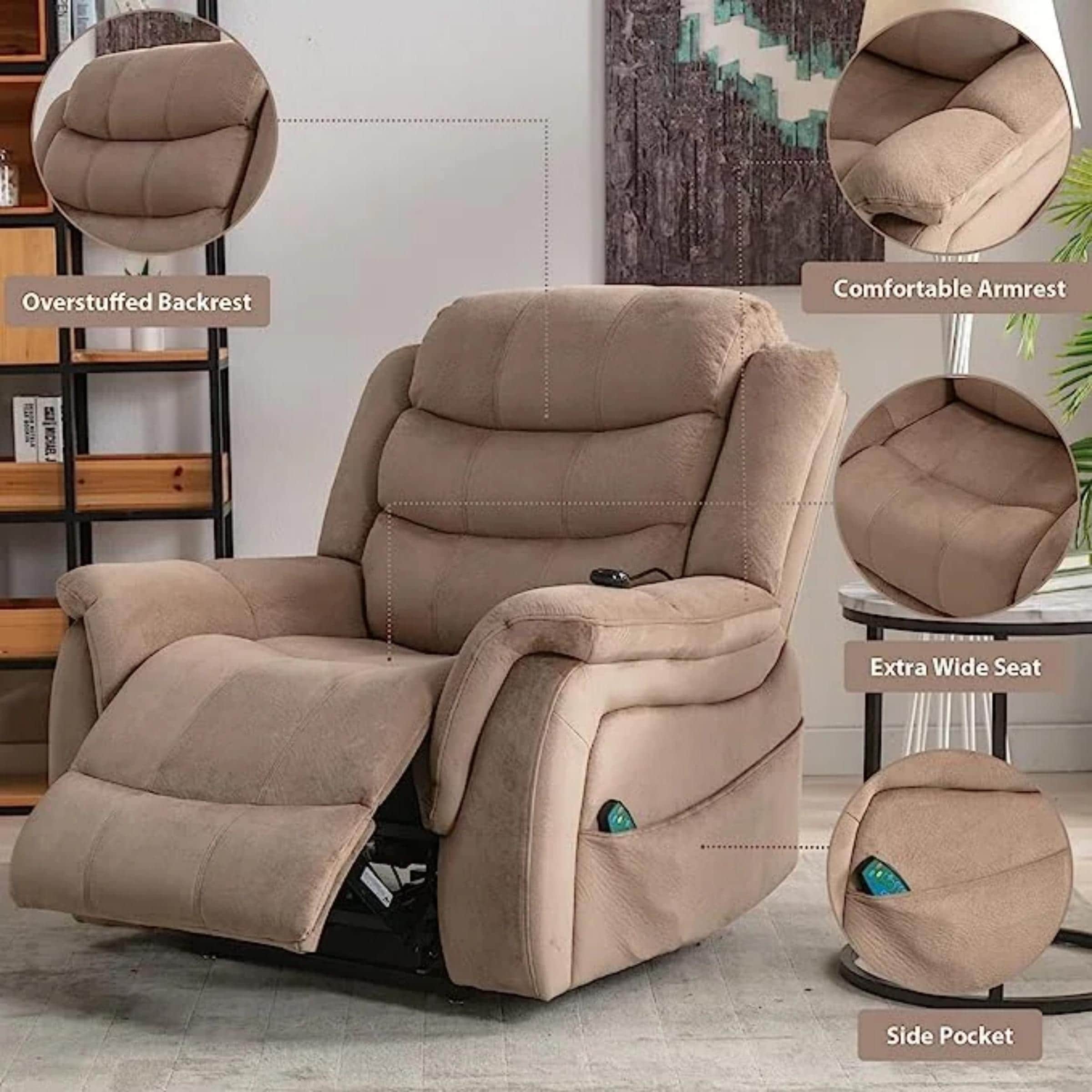 Bestier USLOW-L502740F-LBRN recliners - View #4